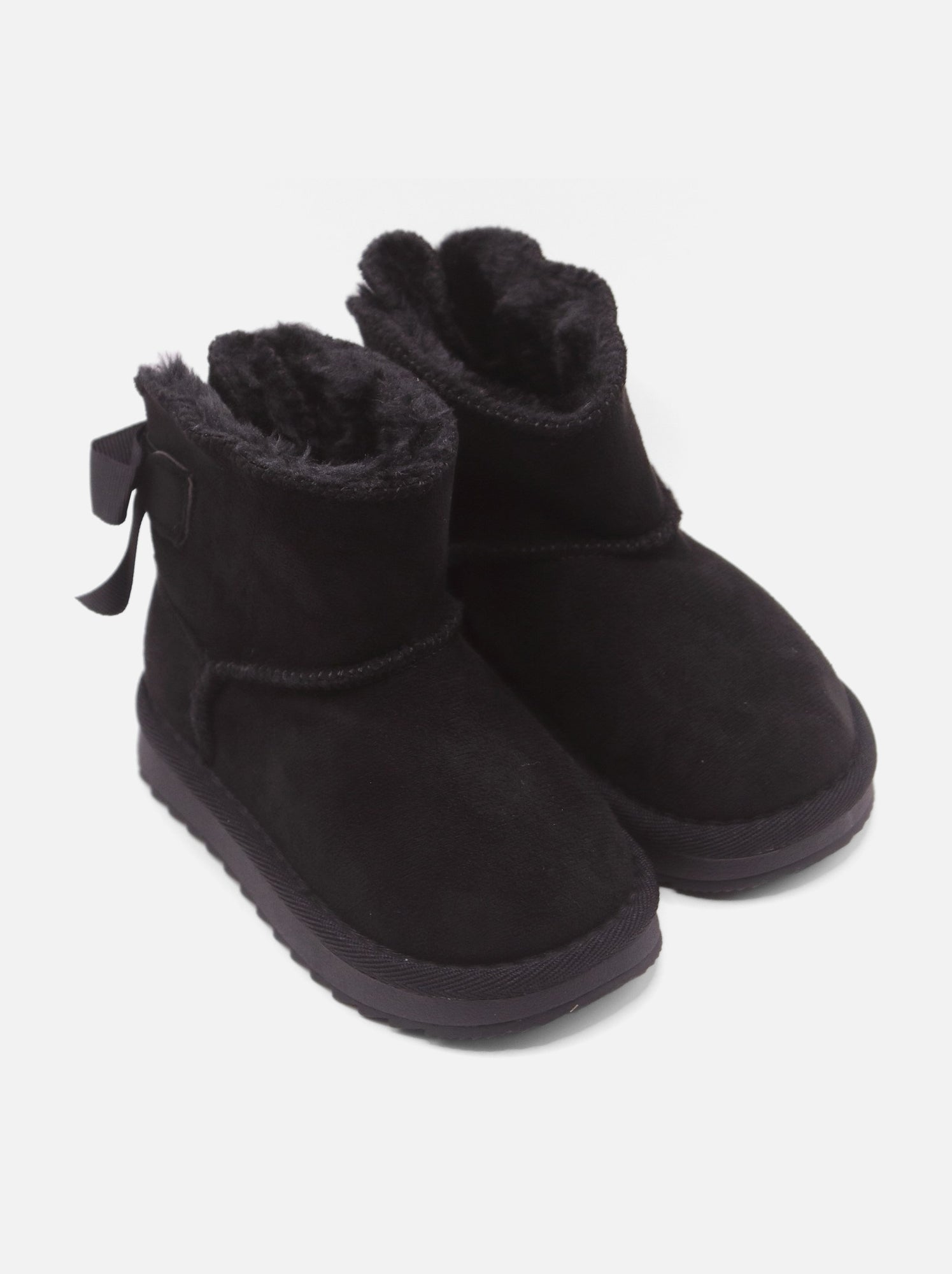 Bottines bébé à noeuds - Noir