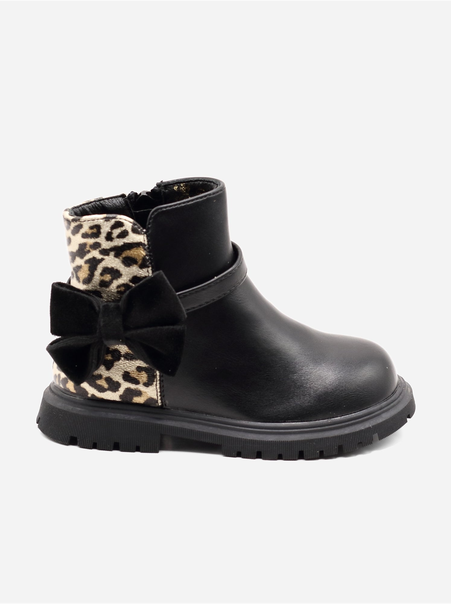 Bottines bébé à noeuds - Noir