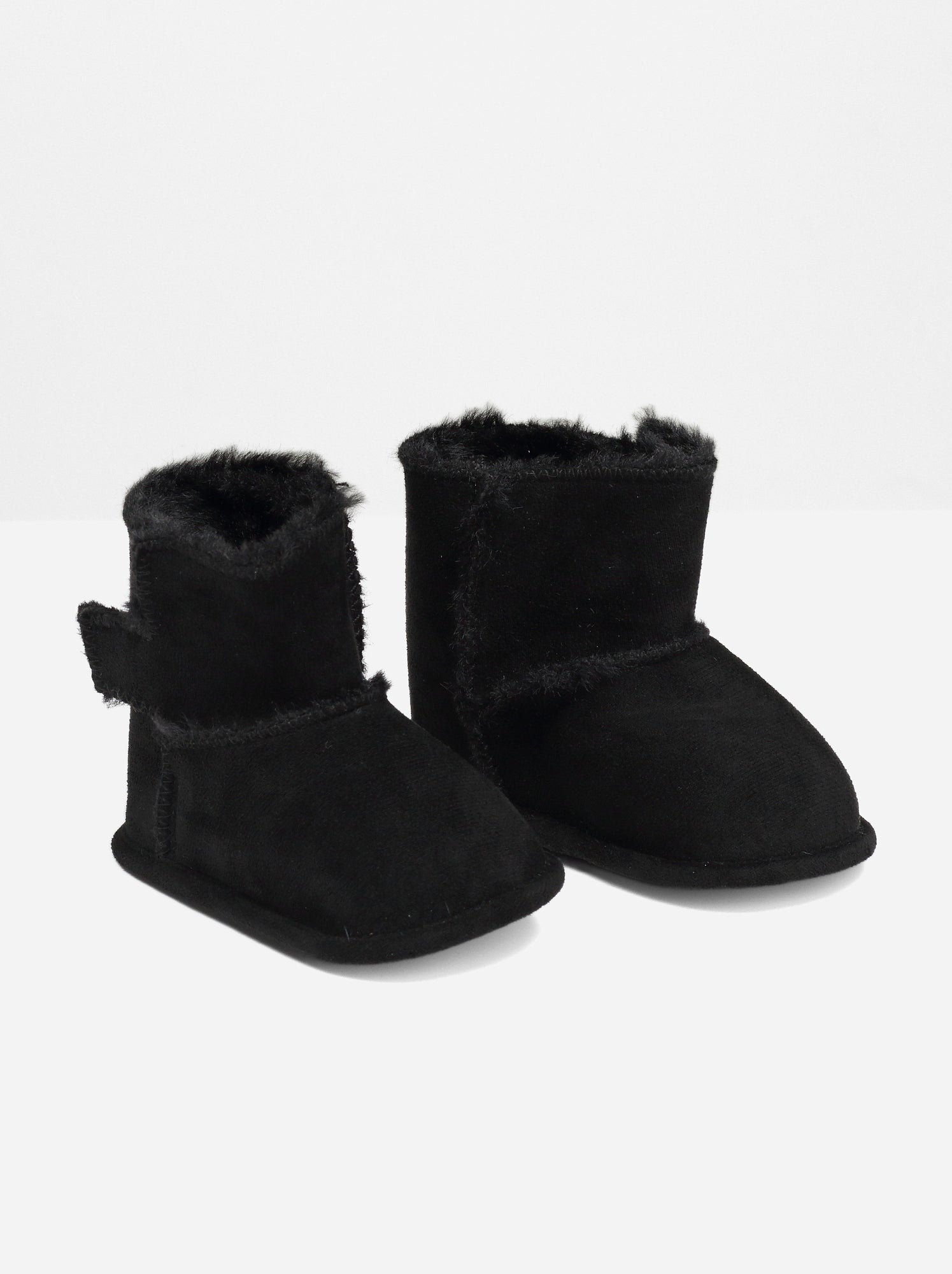 Bottines bébé à scratch - Noir