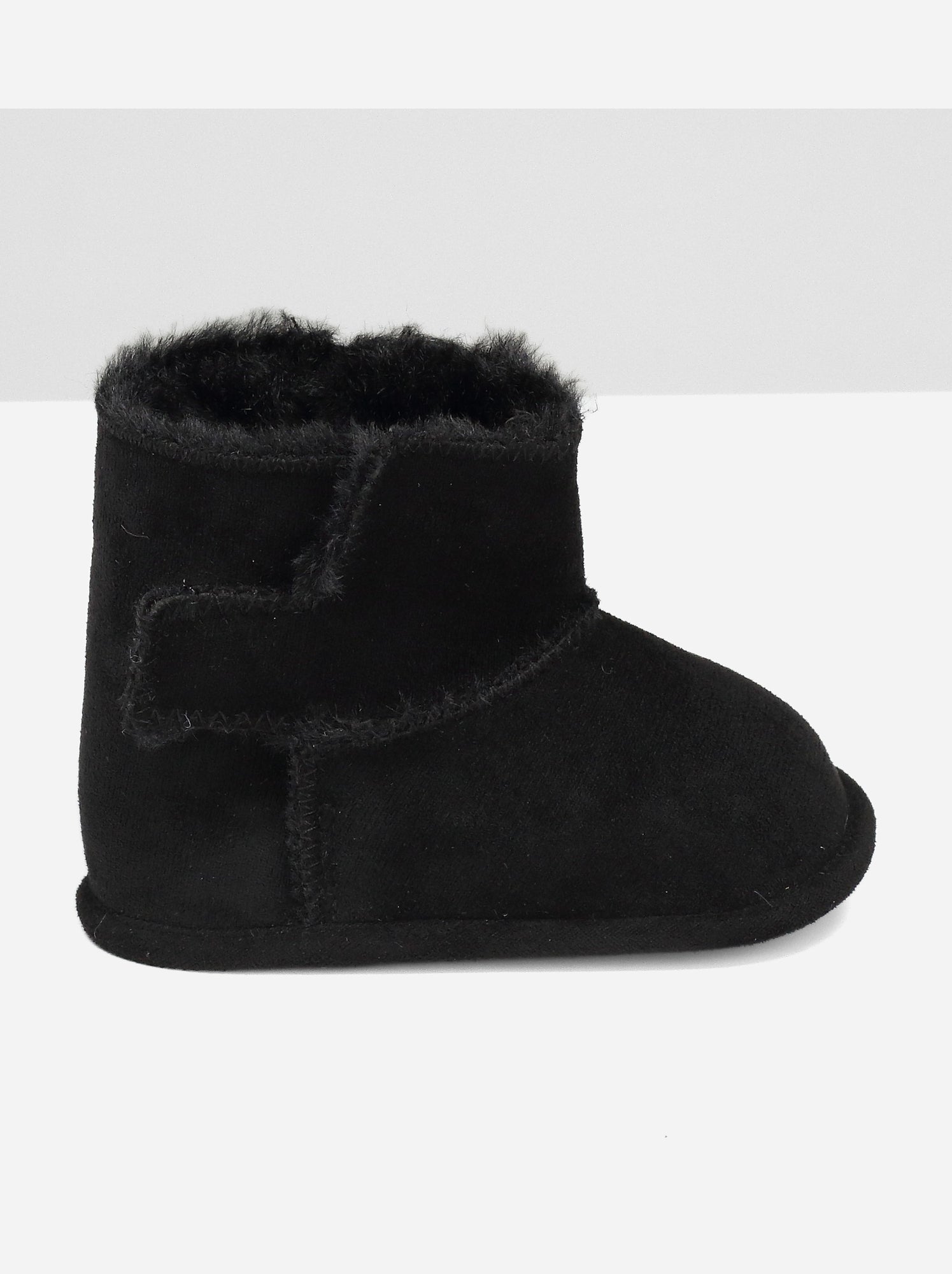 Bottines bébé à scratch - Noir