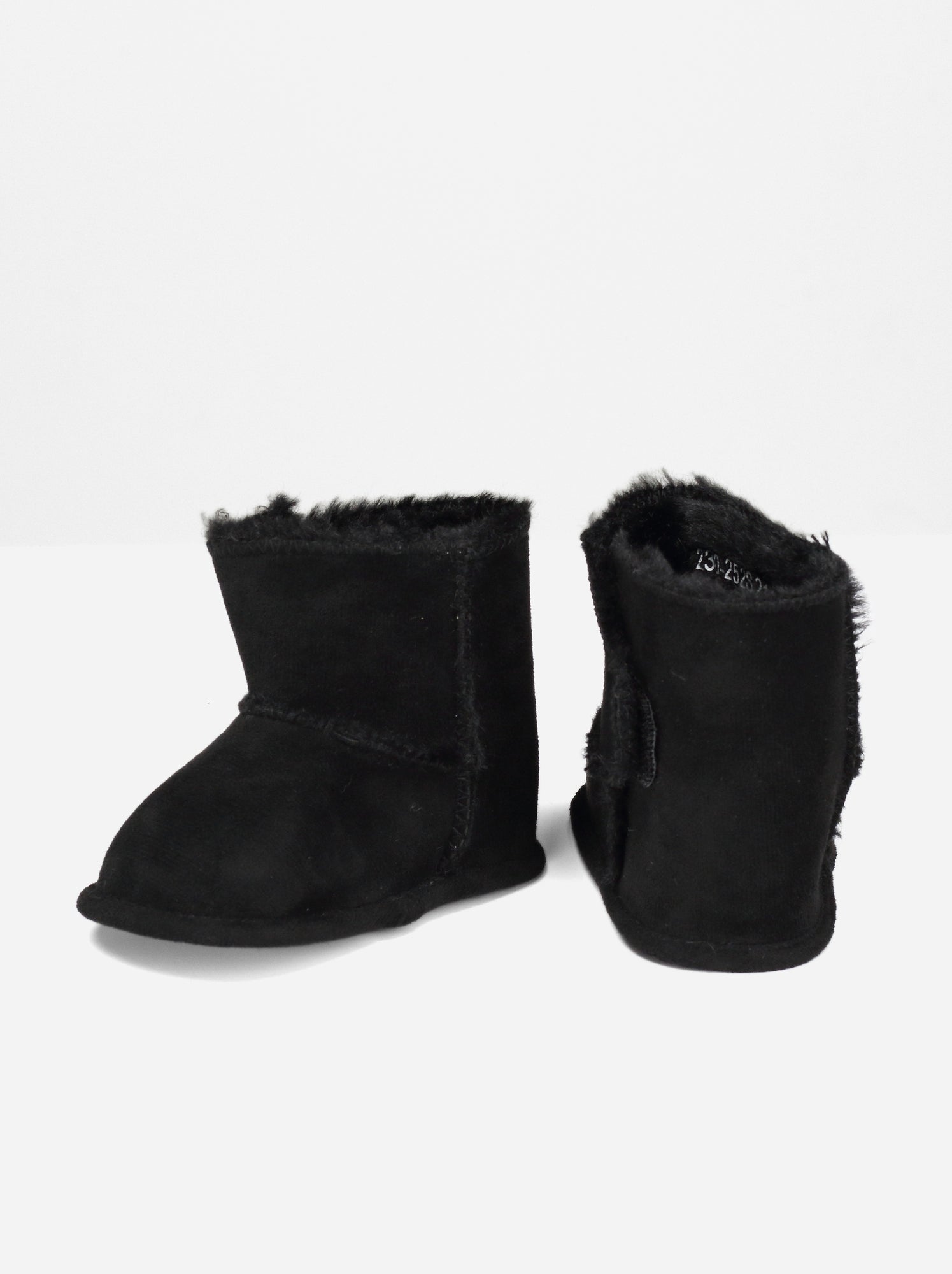 Bottines bébé à scratch - Noir
