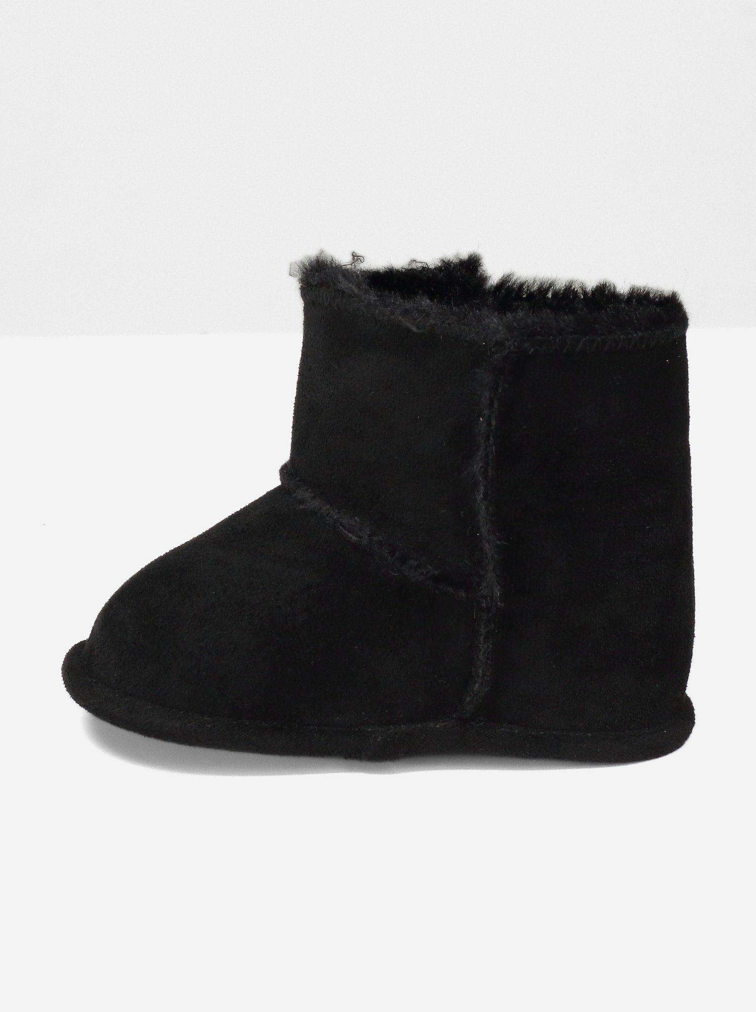 Bottines bébé à scratch - Noir