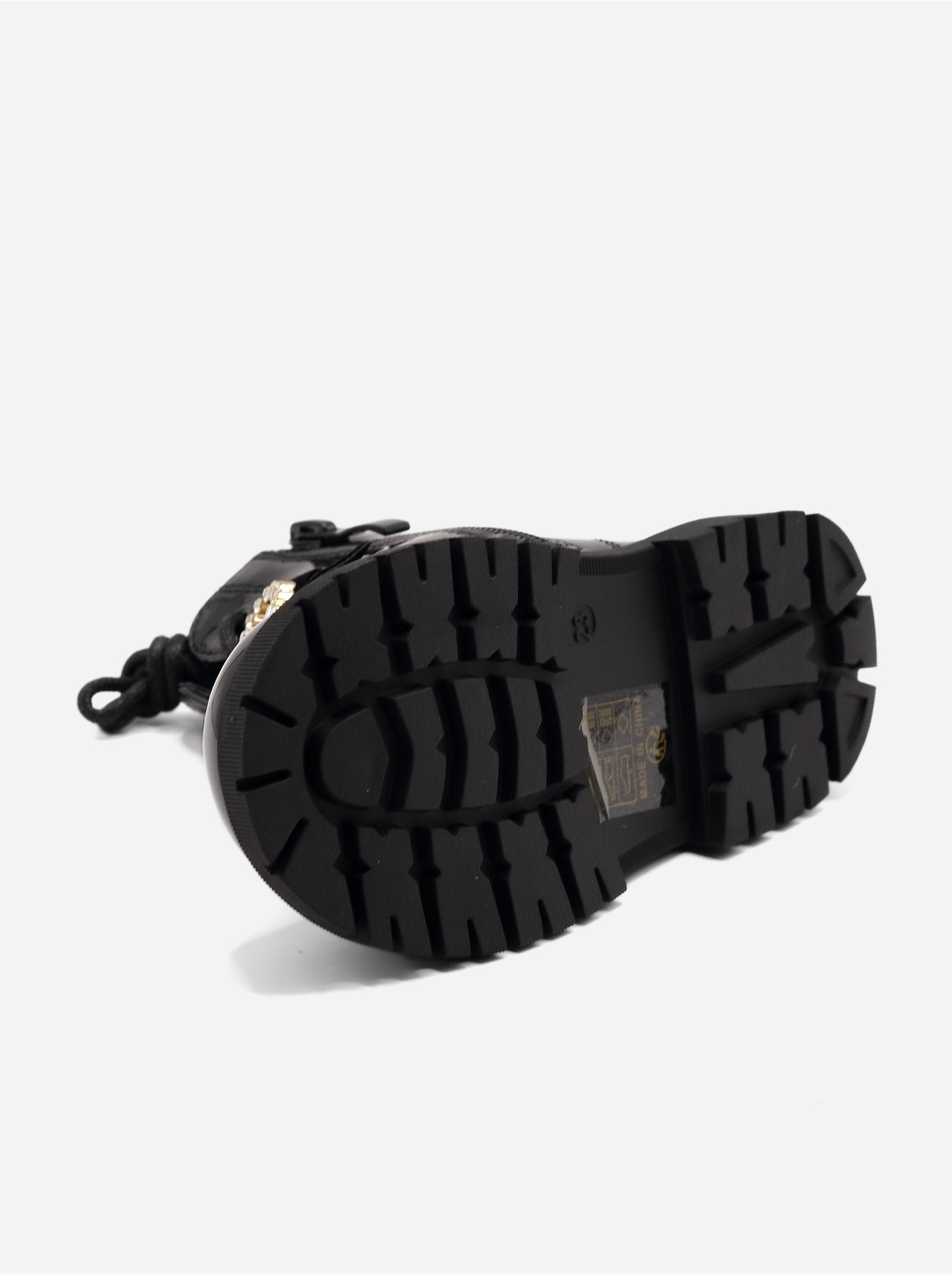Bottines bébé avec un nœud décoratif - Noir