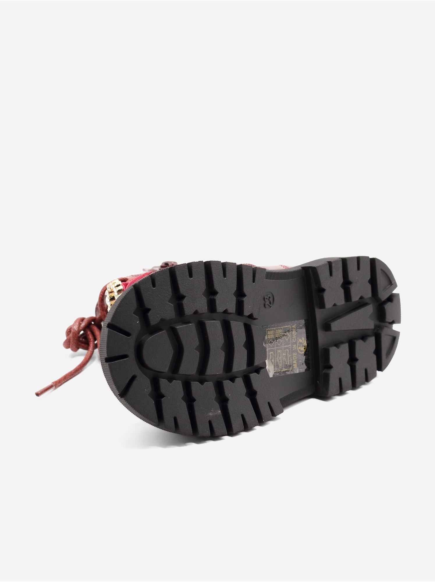 Bottines bébé avec un nœud décoratif - Rouge