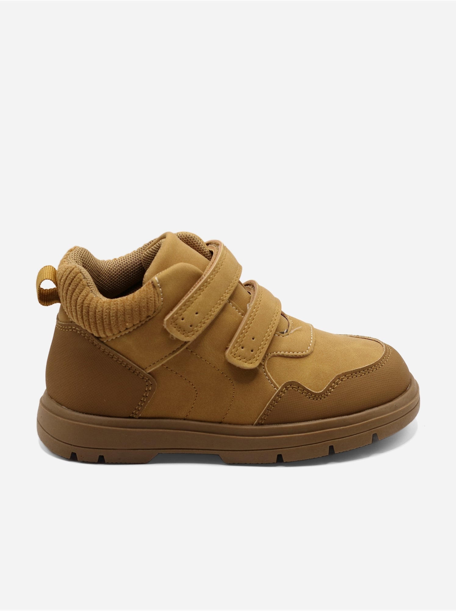 Bottines doubles scratchs - Camel
