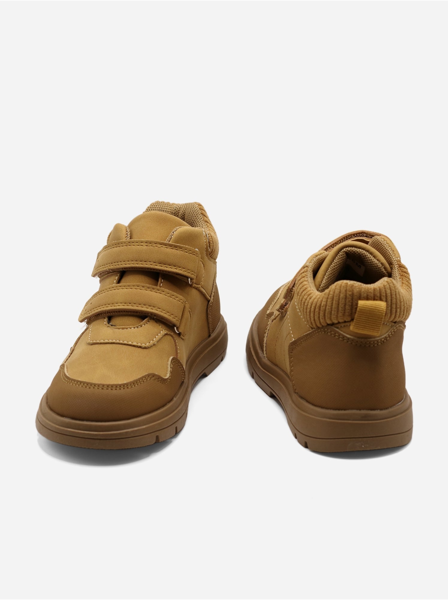 Bottines doubles scratchs - Camel