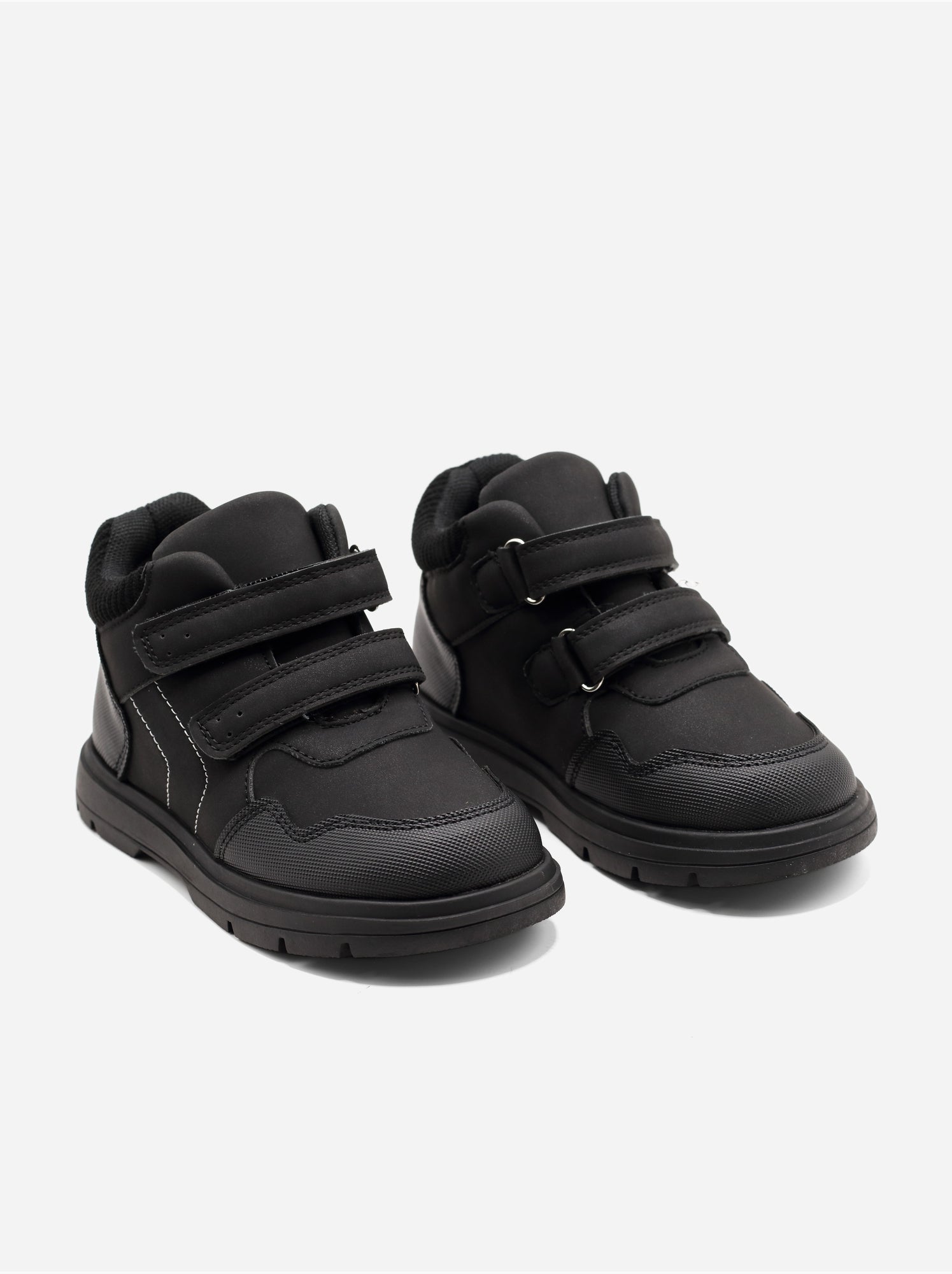 Bottines doubles scratchs - Noir