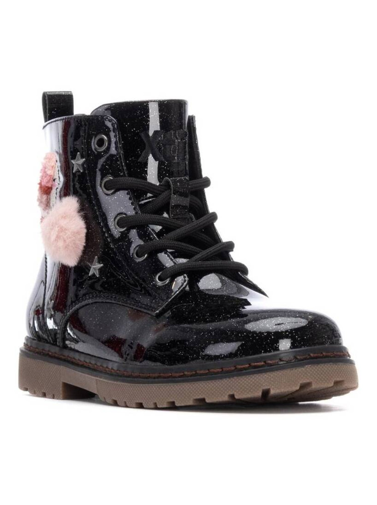 Bottines fillettes à fermeture éclair - Noir