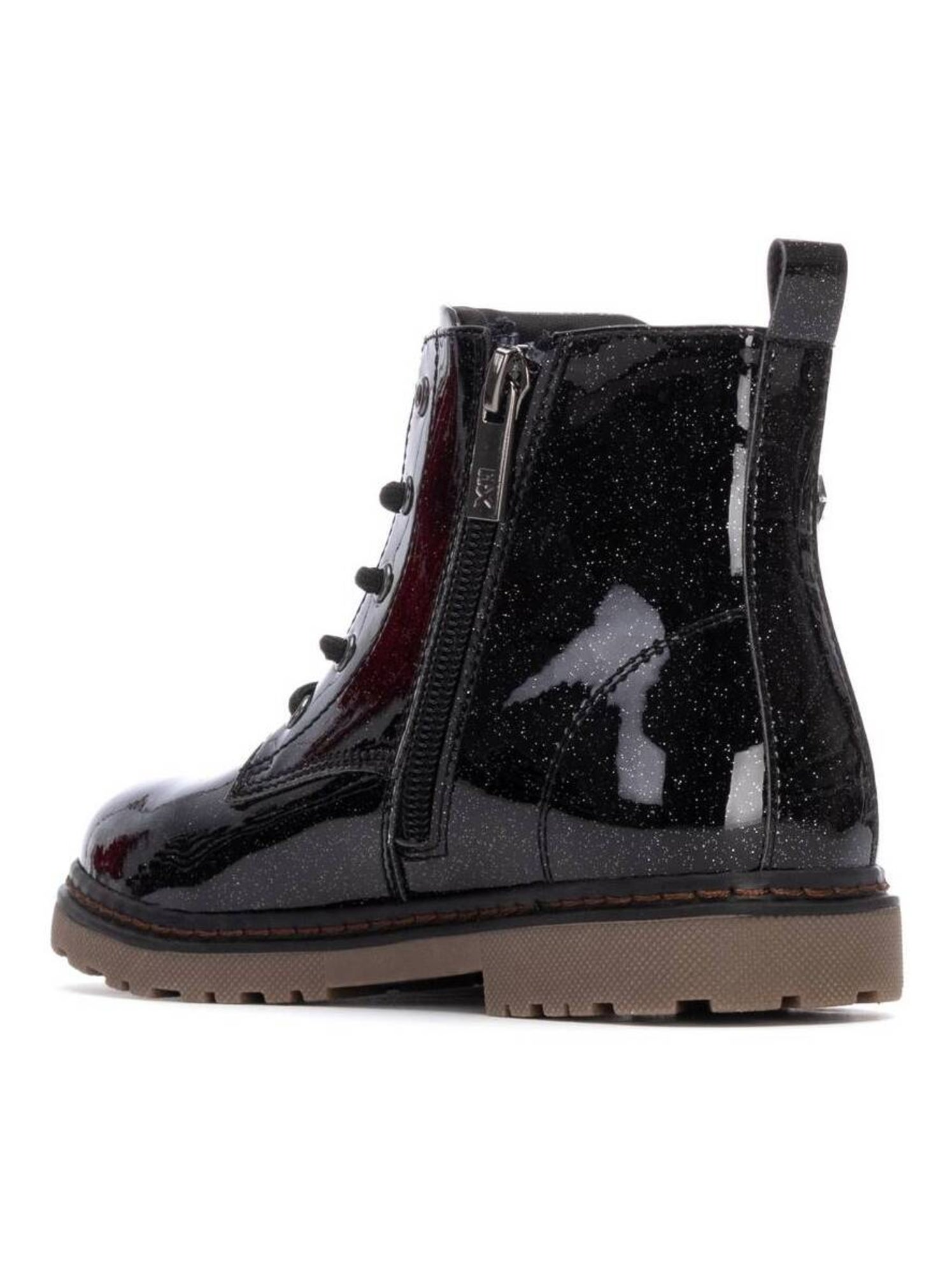 Bottines fillettes à fermeture éclair - Noir