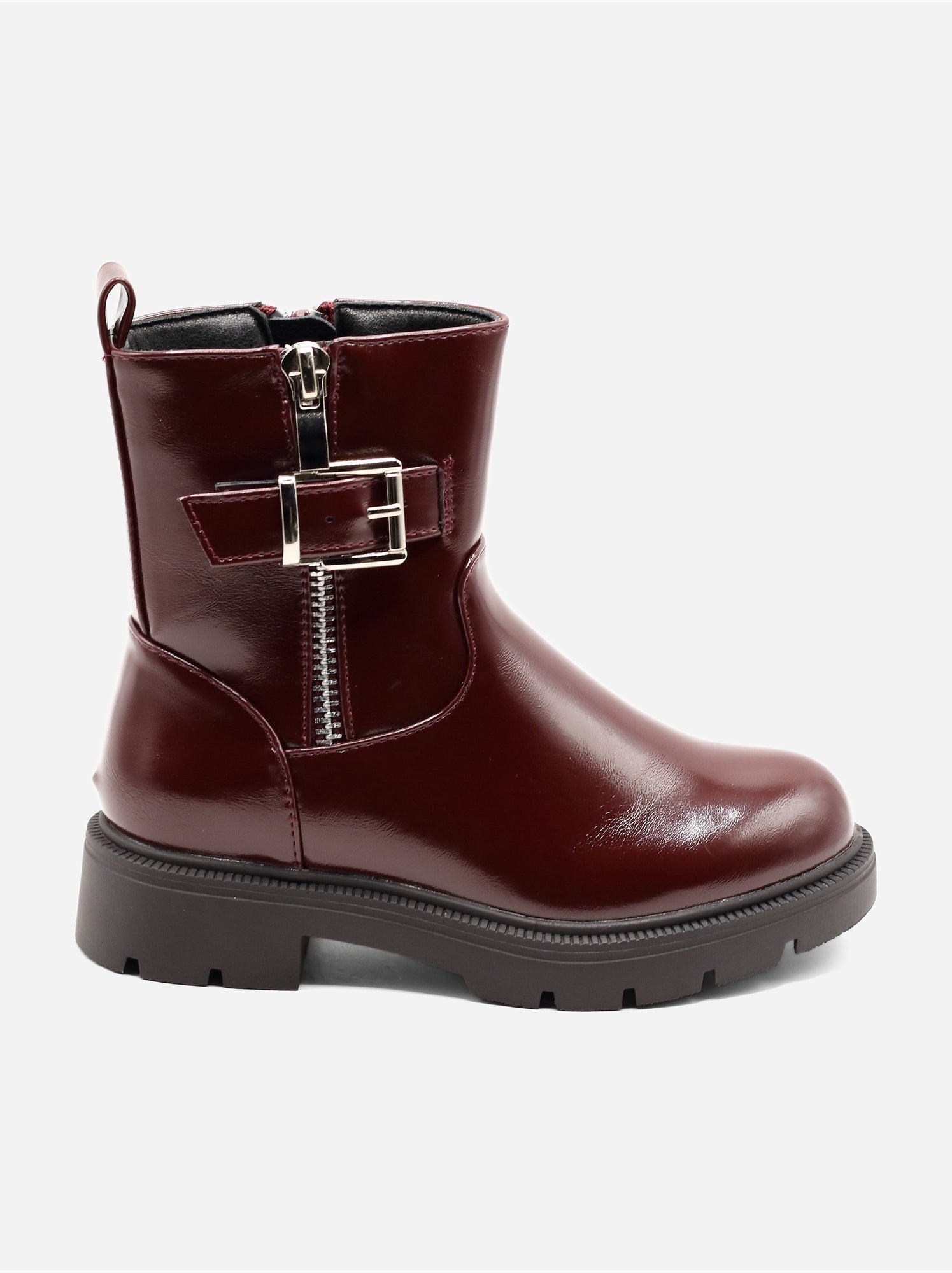 Bottines vernis - Rouge