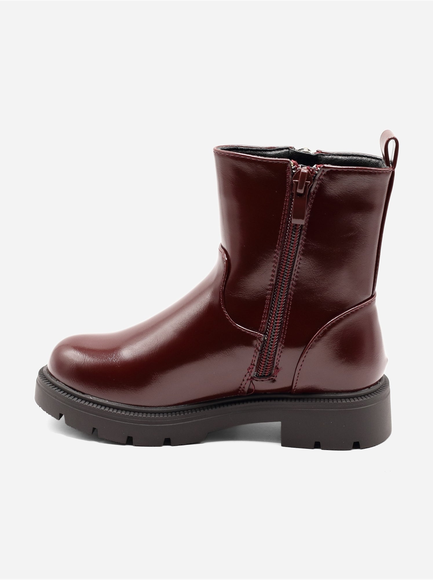Bottines vernis - Rouge