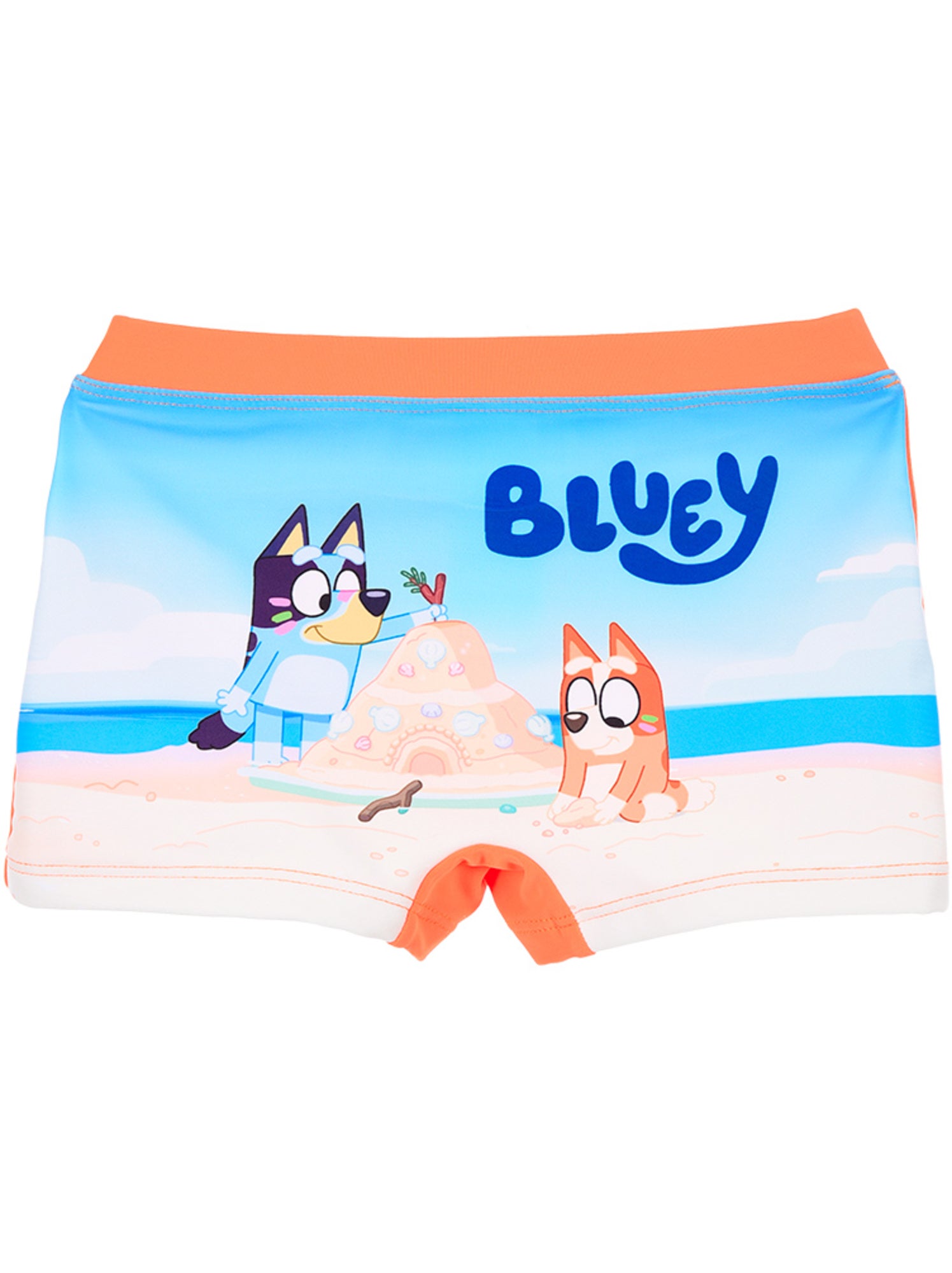 Boxer de bain bluey  | licence officielle - Orange