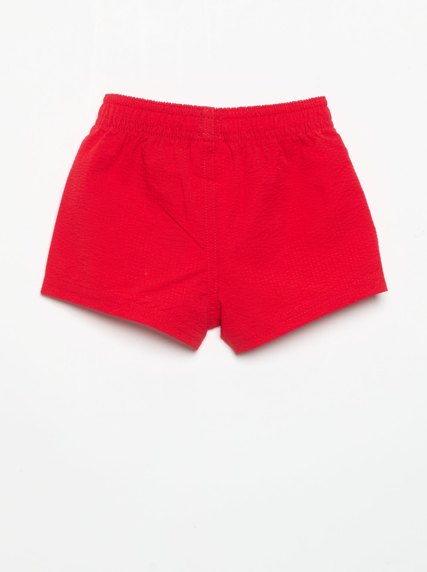 Boxer de bain uni - Rouge