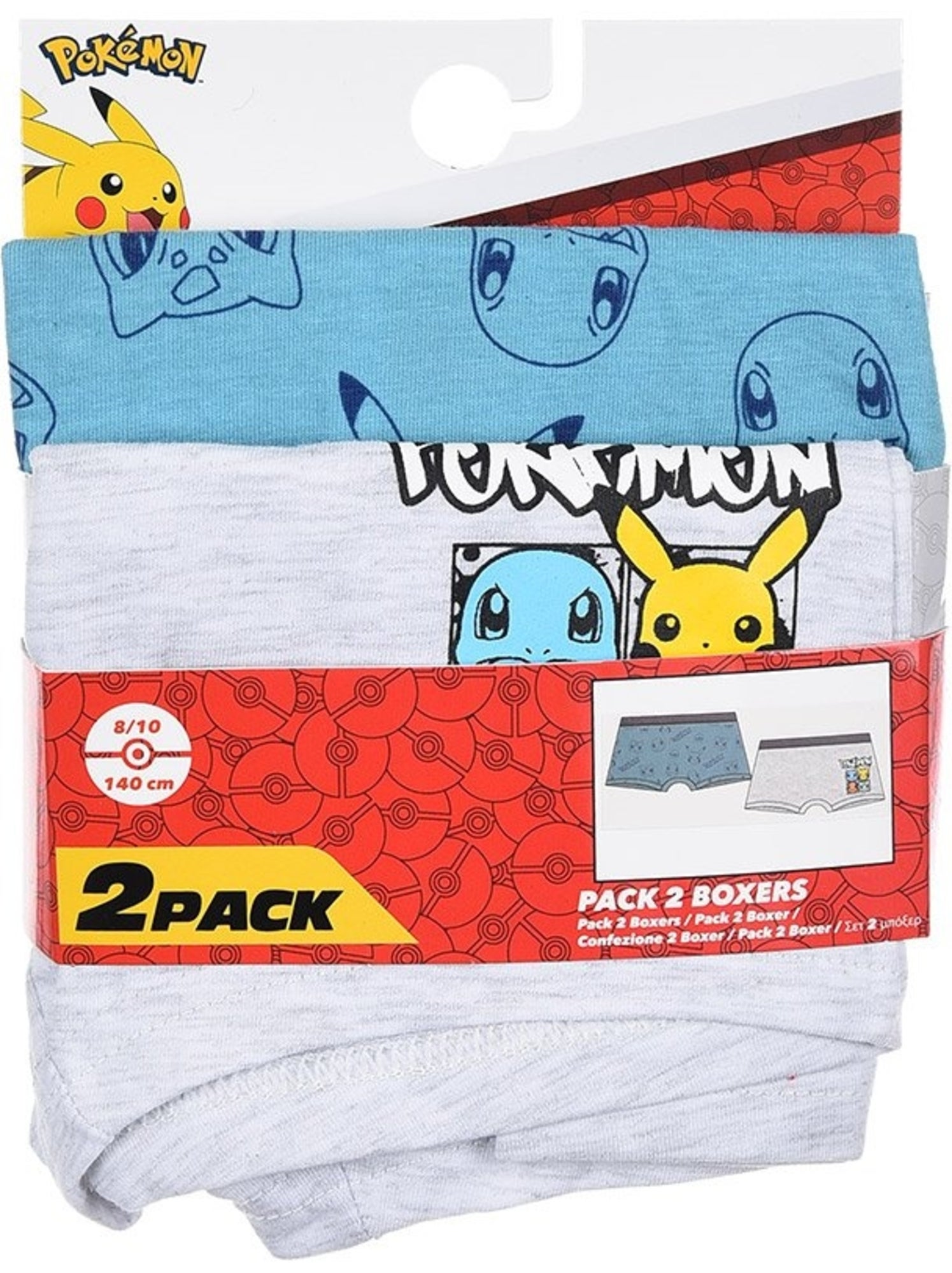 Boxer Pokemon| Licence Officielle - Noir