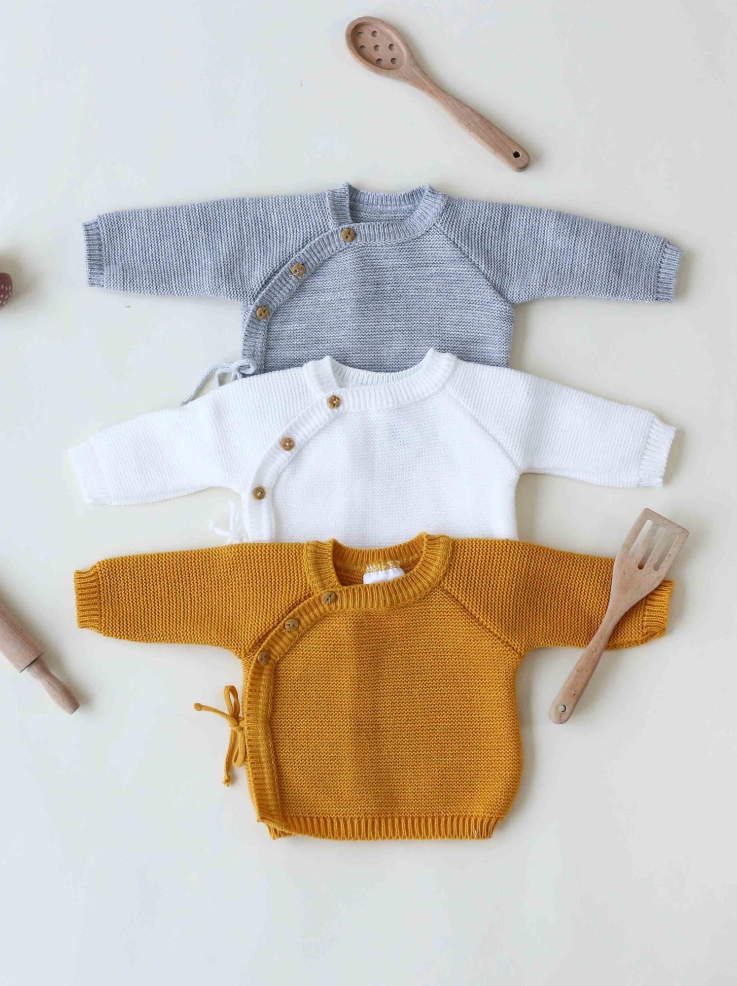 Brassière bébé en maille - Blanc
