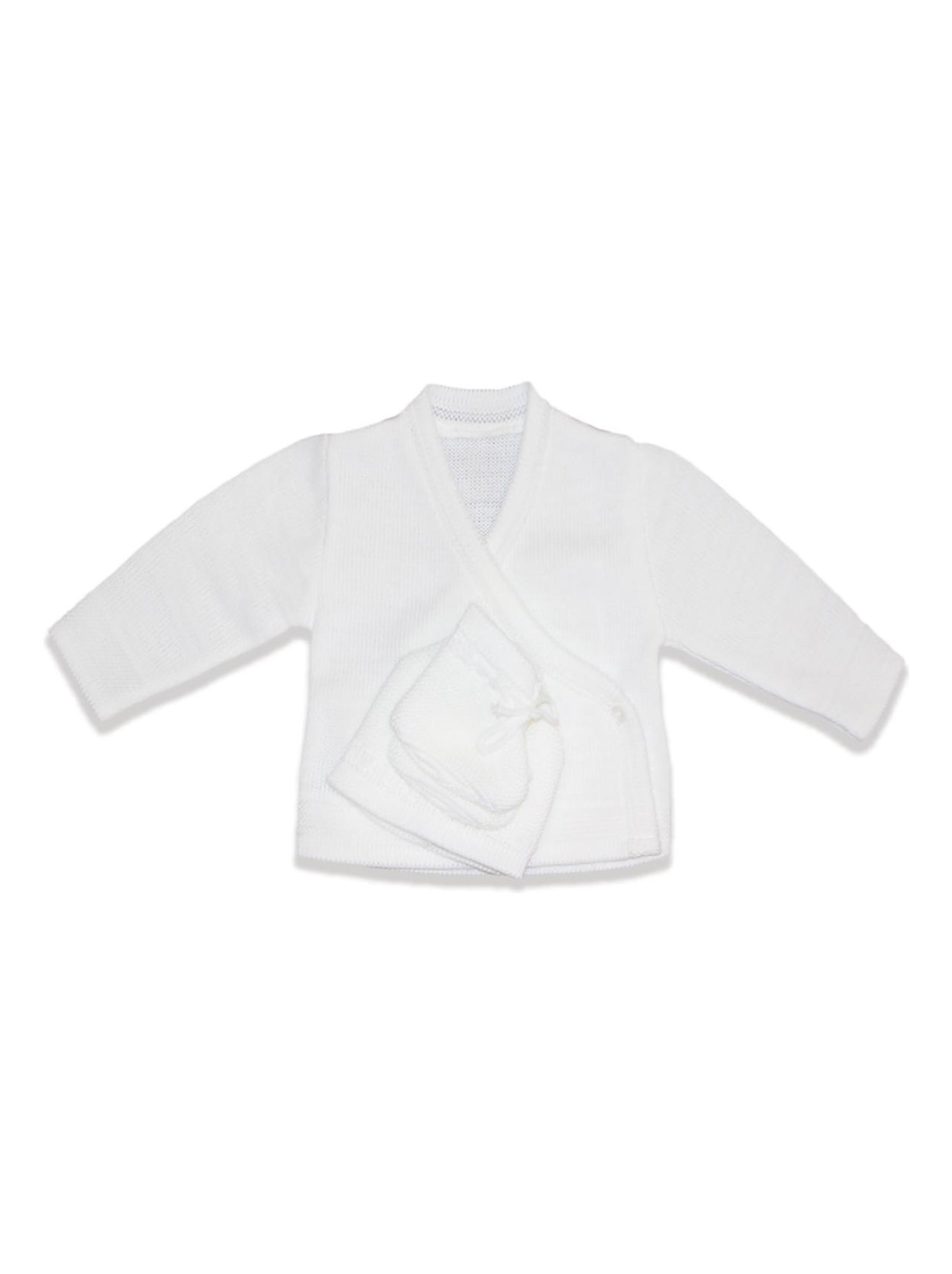Brassière + Bonnet + Chaussons LES CHATOUNETS - Blanc