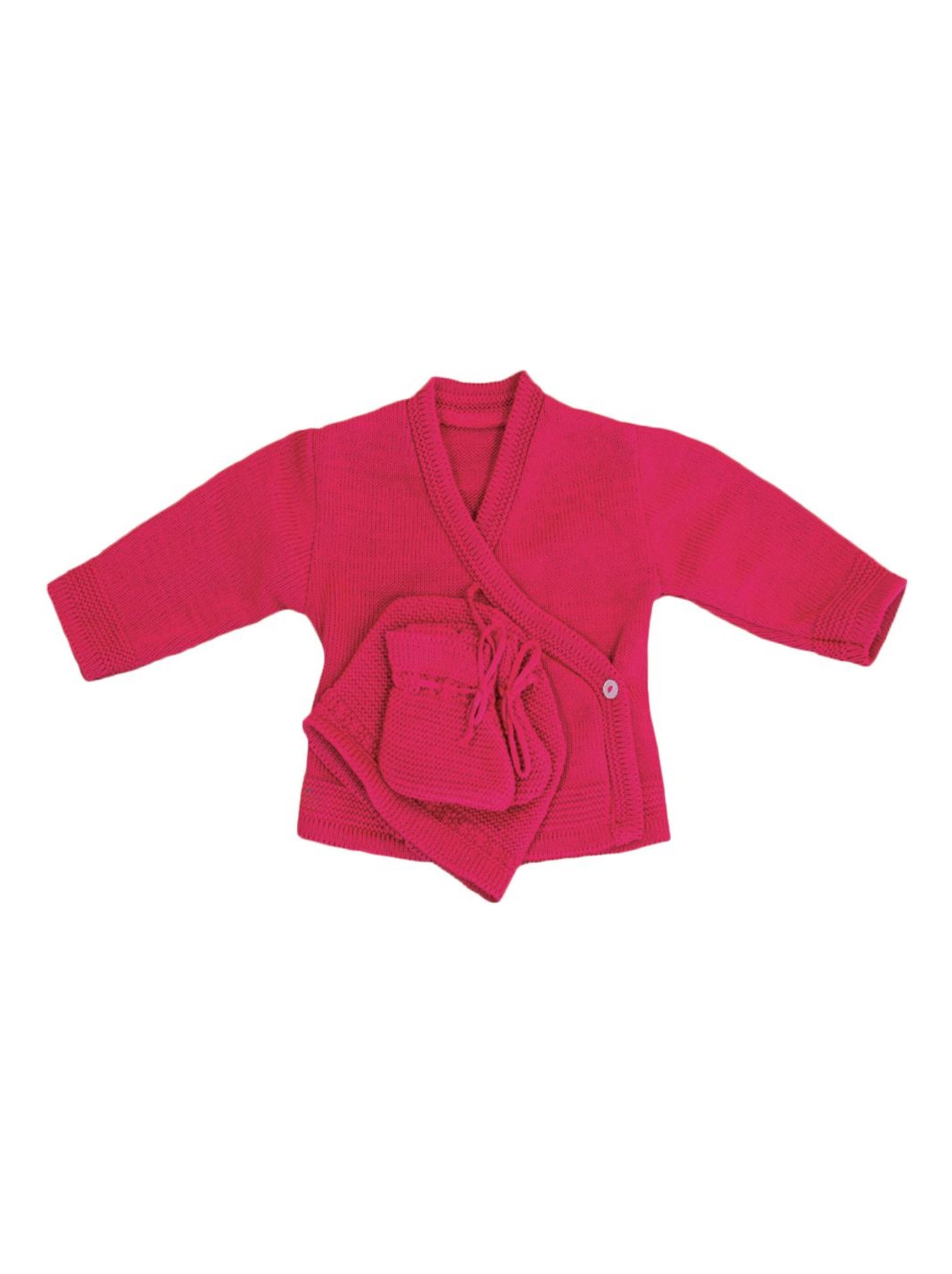 Brassière + Bonnet + Chaussons LES CHATOUNETS - Rose fushia