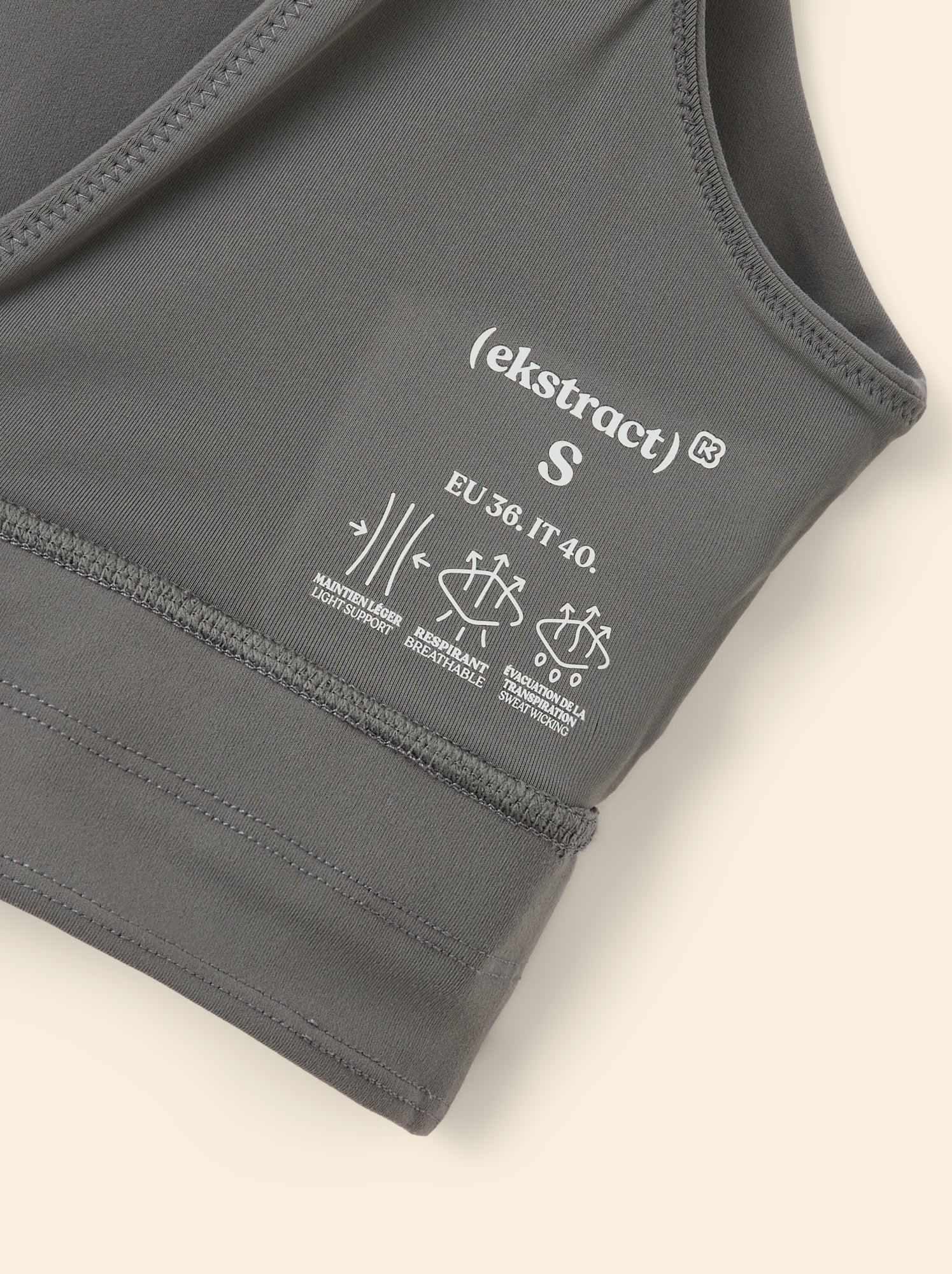 Brassière de sport - (ekstract) - Gris