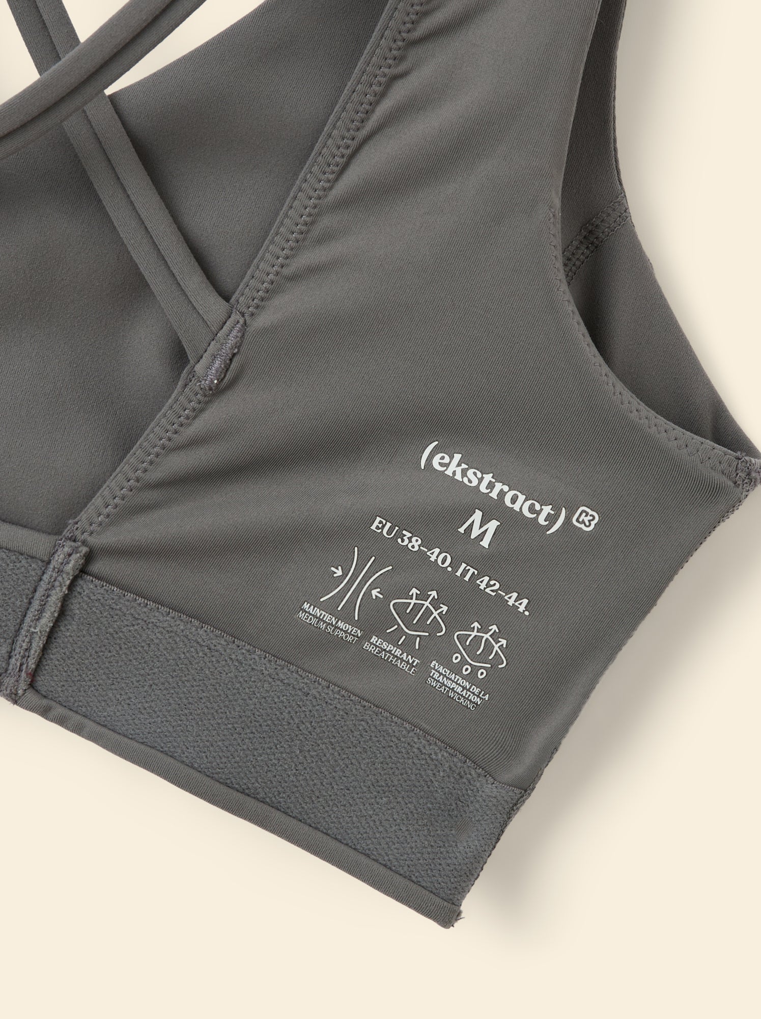 Brassière de sport - (ekstract) - Gris