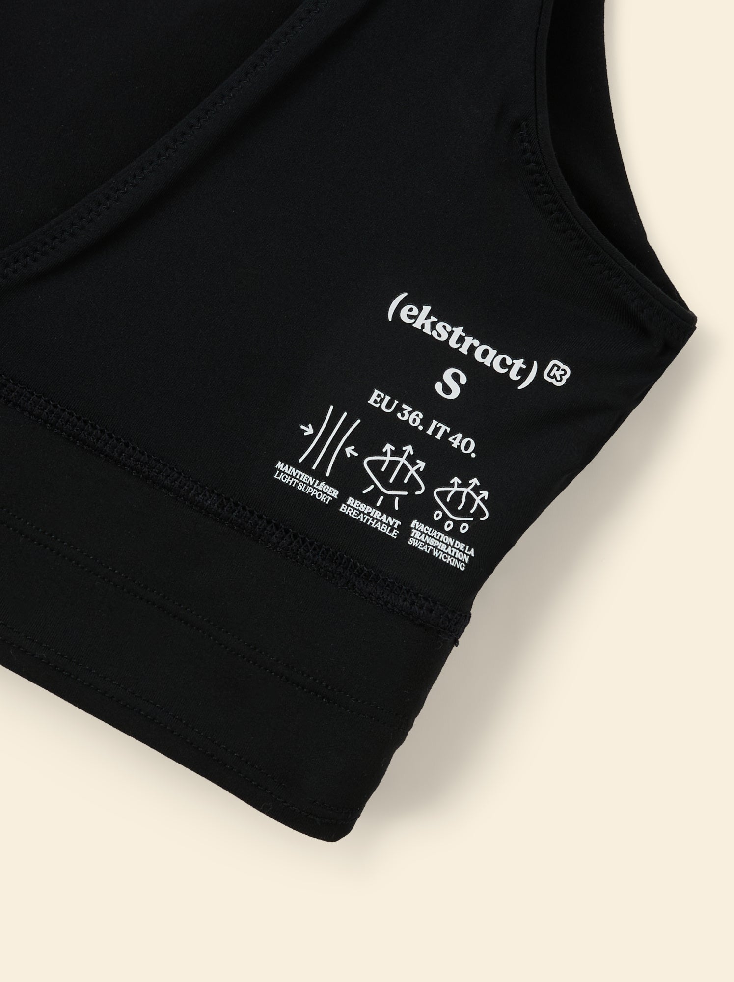 Brassière de sport - (ekstract) - Noir