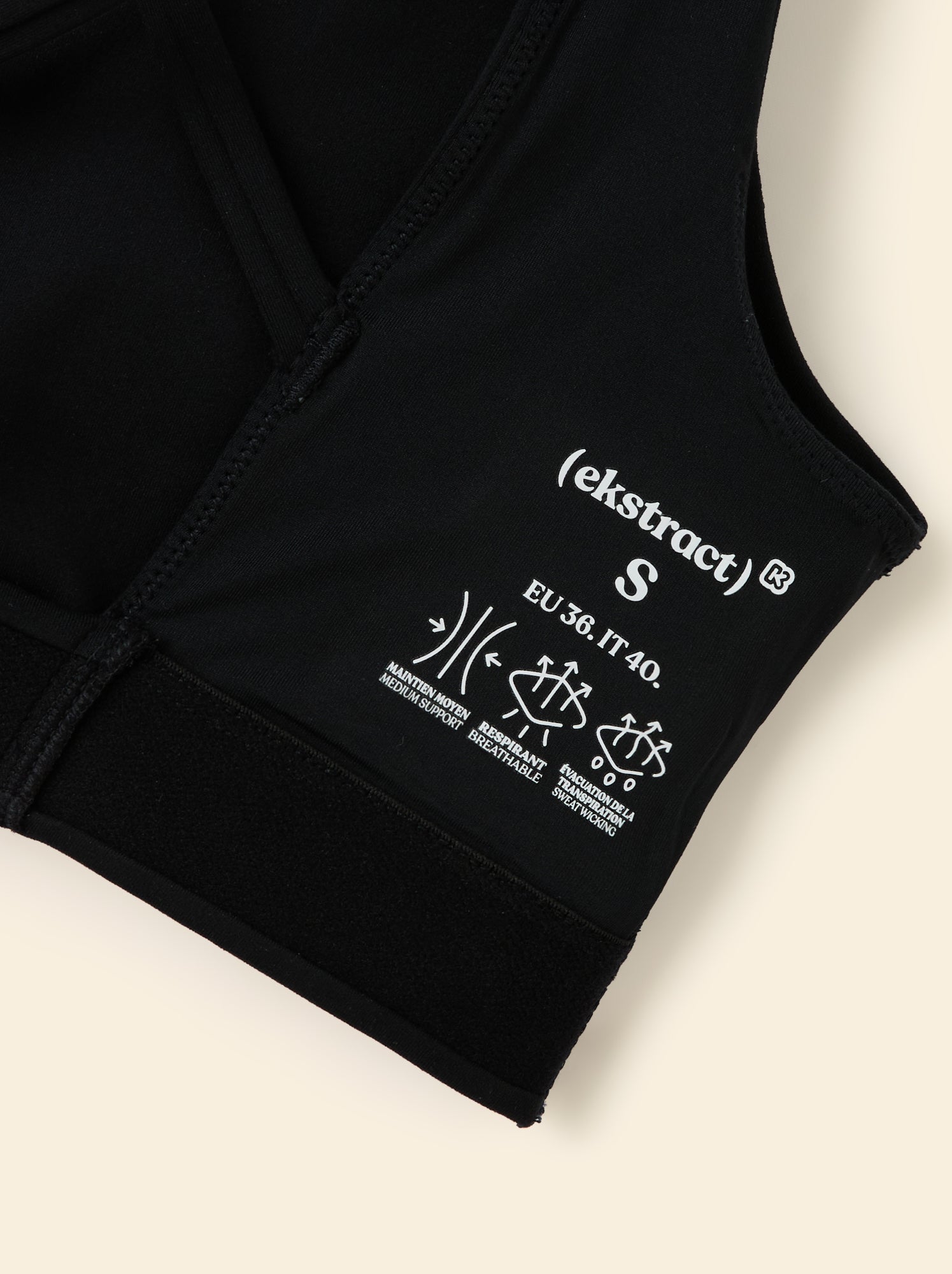 Brassière de sport - (ekstract) - Noir