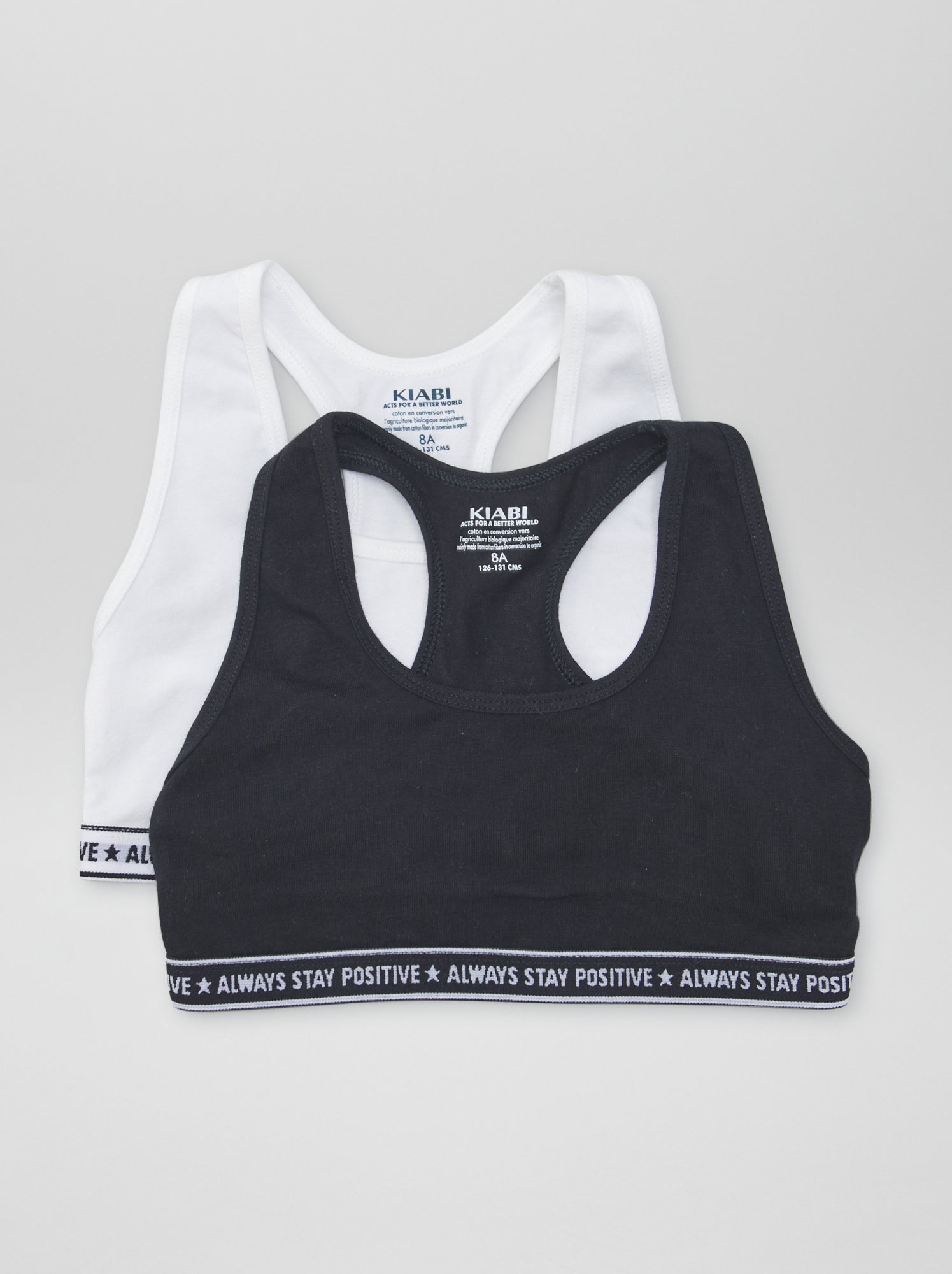 Brassière de sport - Noir/Blanc