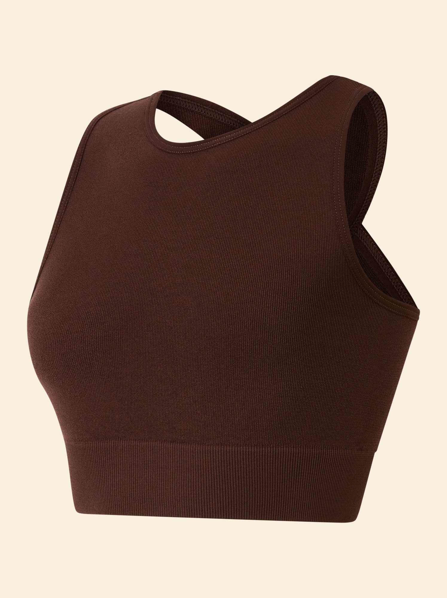 Brassière de sport sans couture - (ekstract) - Marron