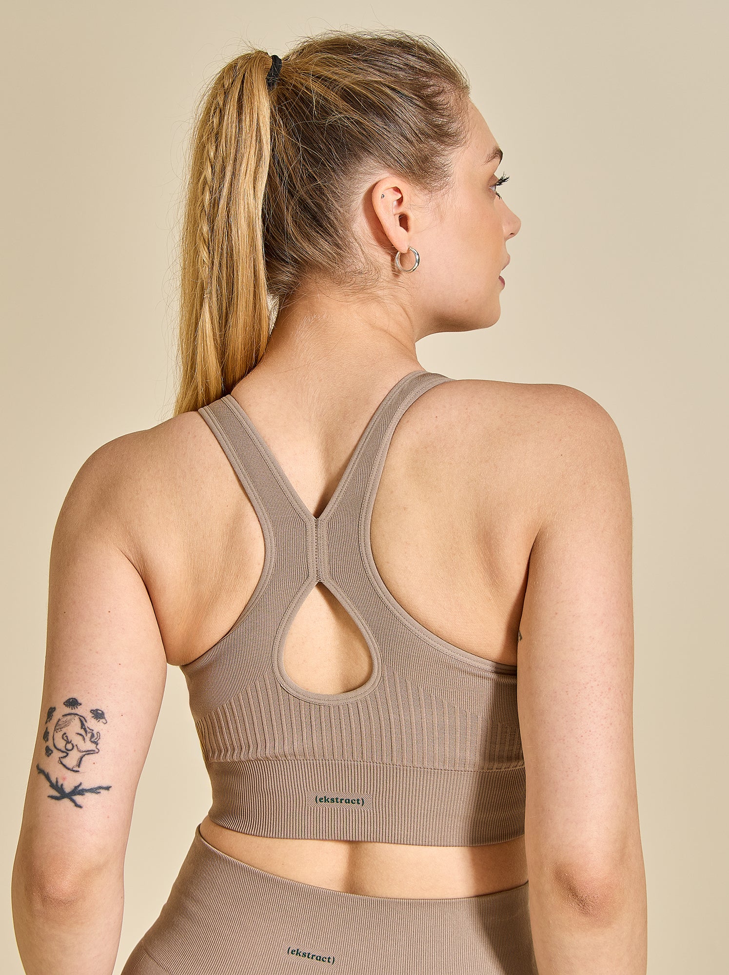 Brassière de sport sans coutures - (ekstract) - Beige
