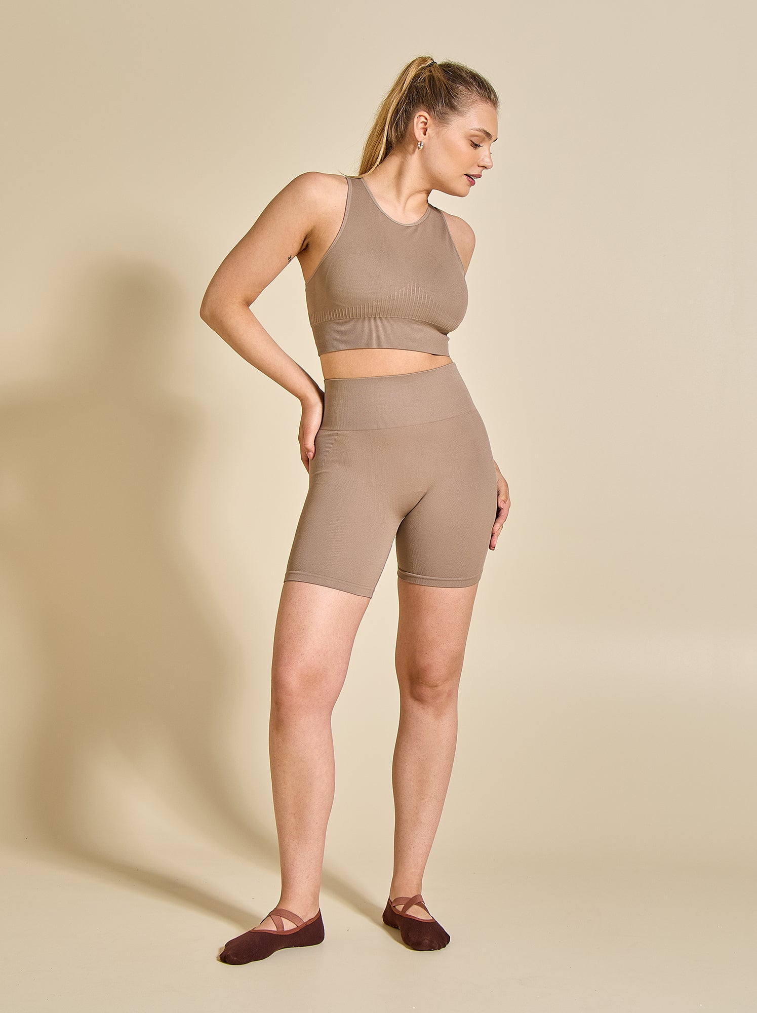 Brassière de sport sans coutures - (ekstract) - Beige