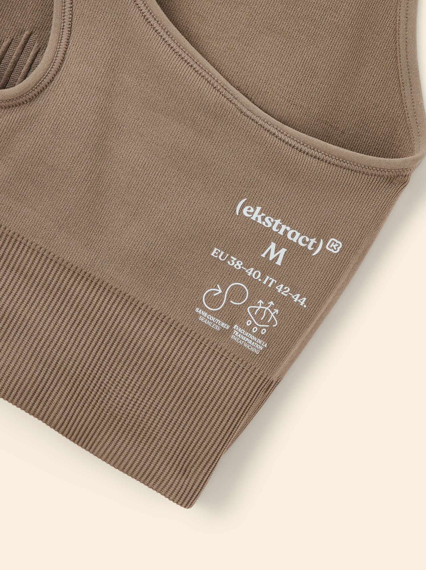 Brassière de sport sans coutures - (ekstract) - Beige