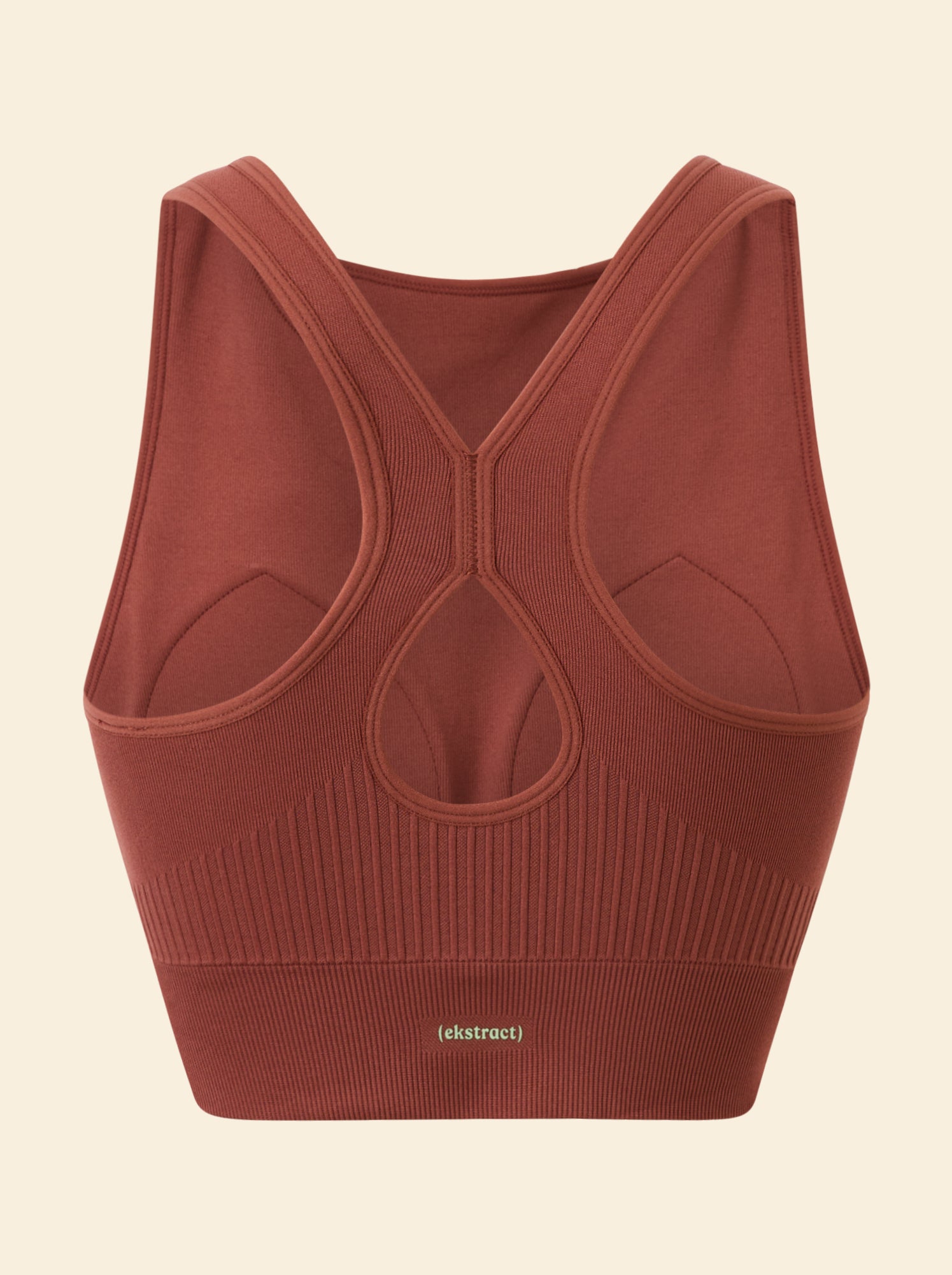 Brassière de sport sans coutures - (ekstract) - Marron (FZF30_2)