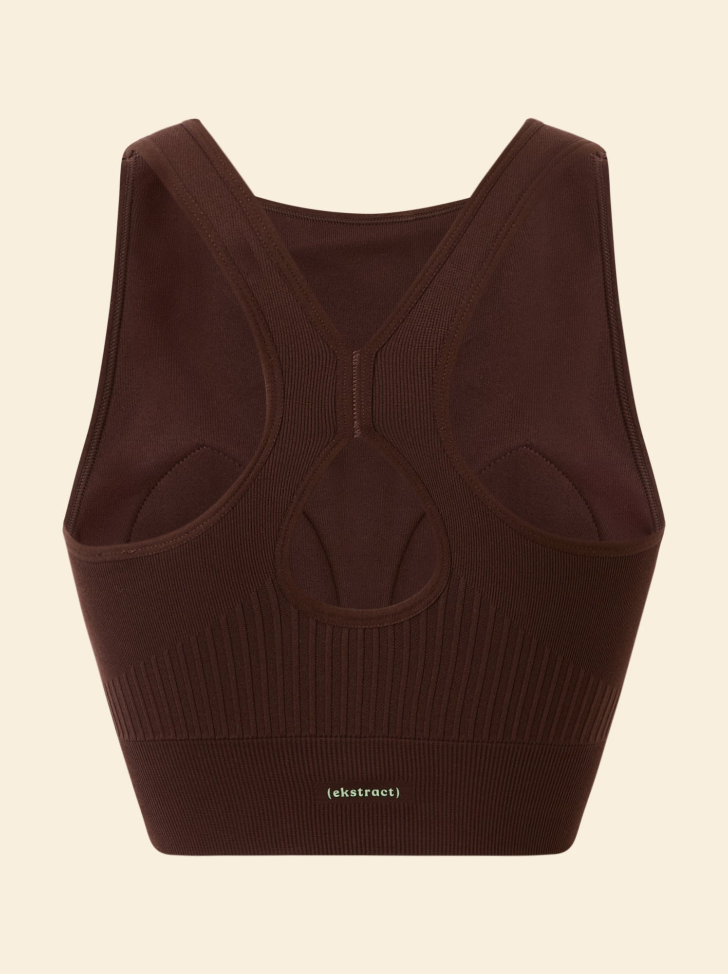Brassière de sport sans coutures - (ekstract) - Marron (FZF30_4)