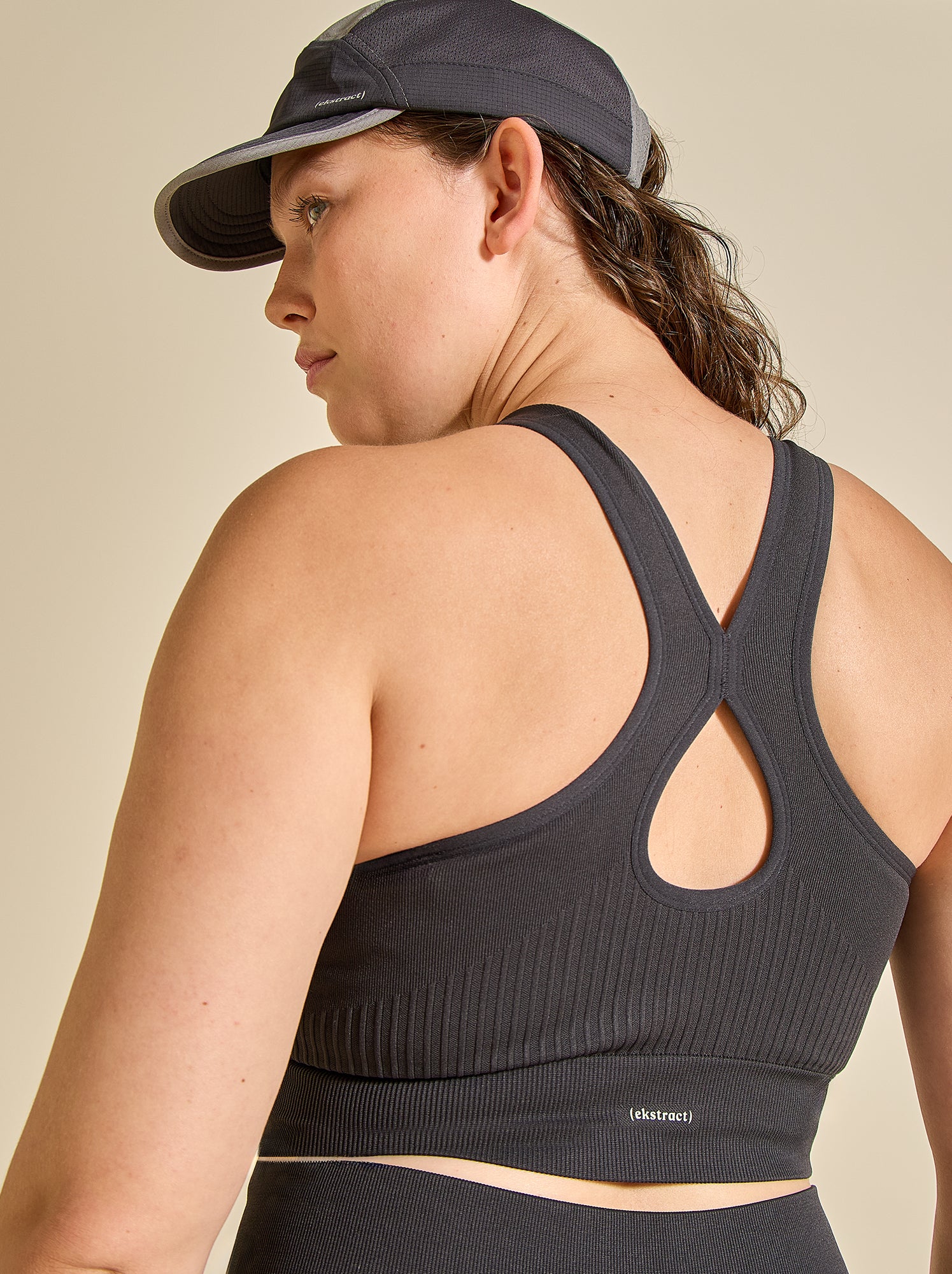 Brassière de sport sans coutures - (ekstract) - Noir