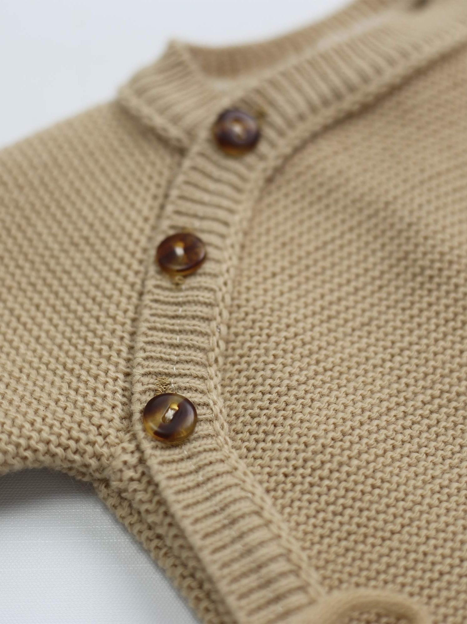Brassière naissance en maille - Marron
