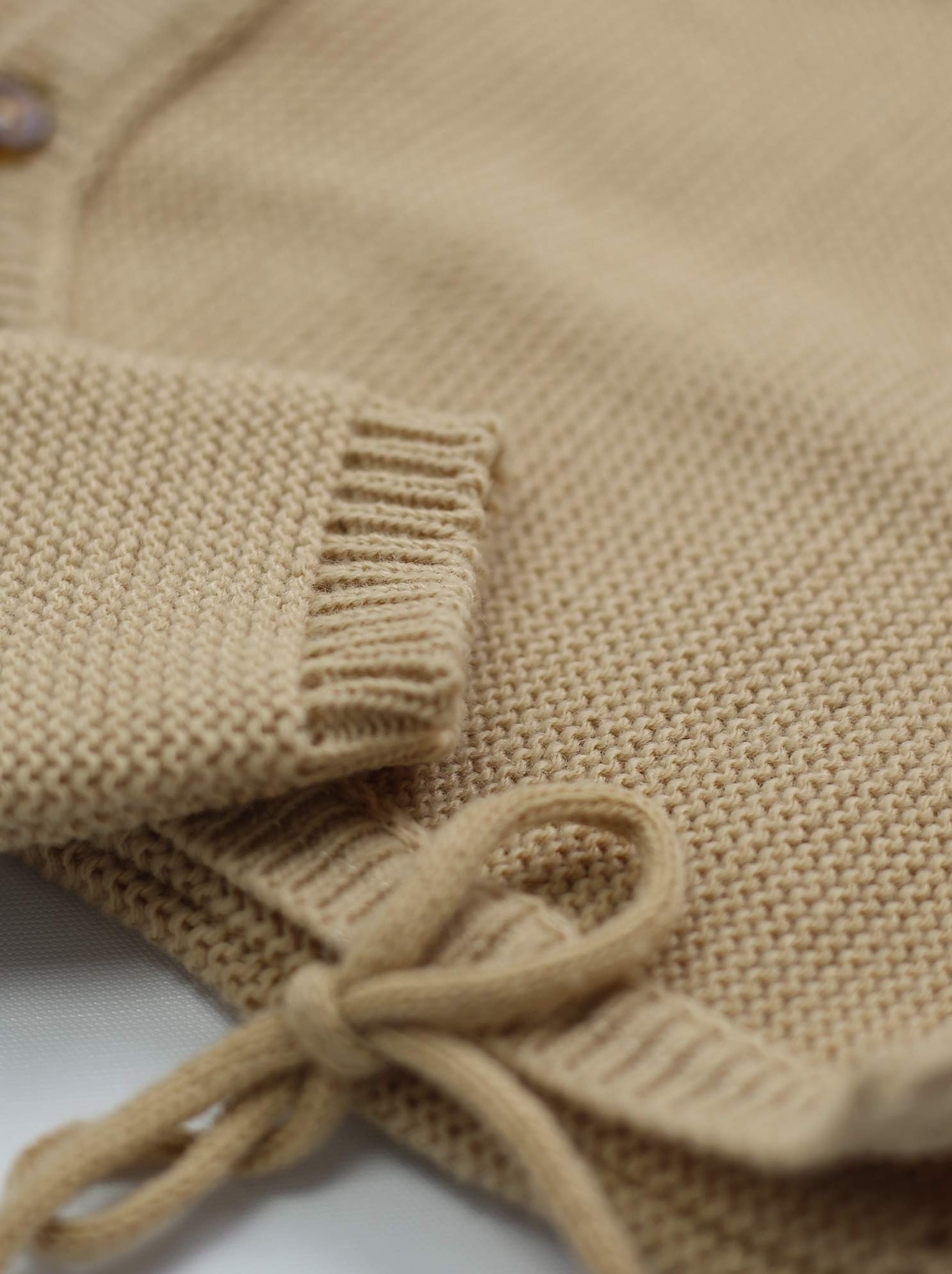 Brassière naissance en maille - Marron