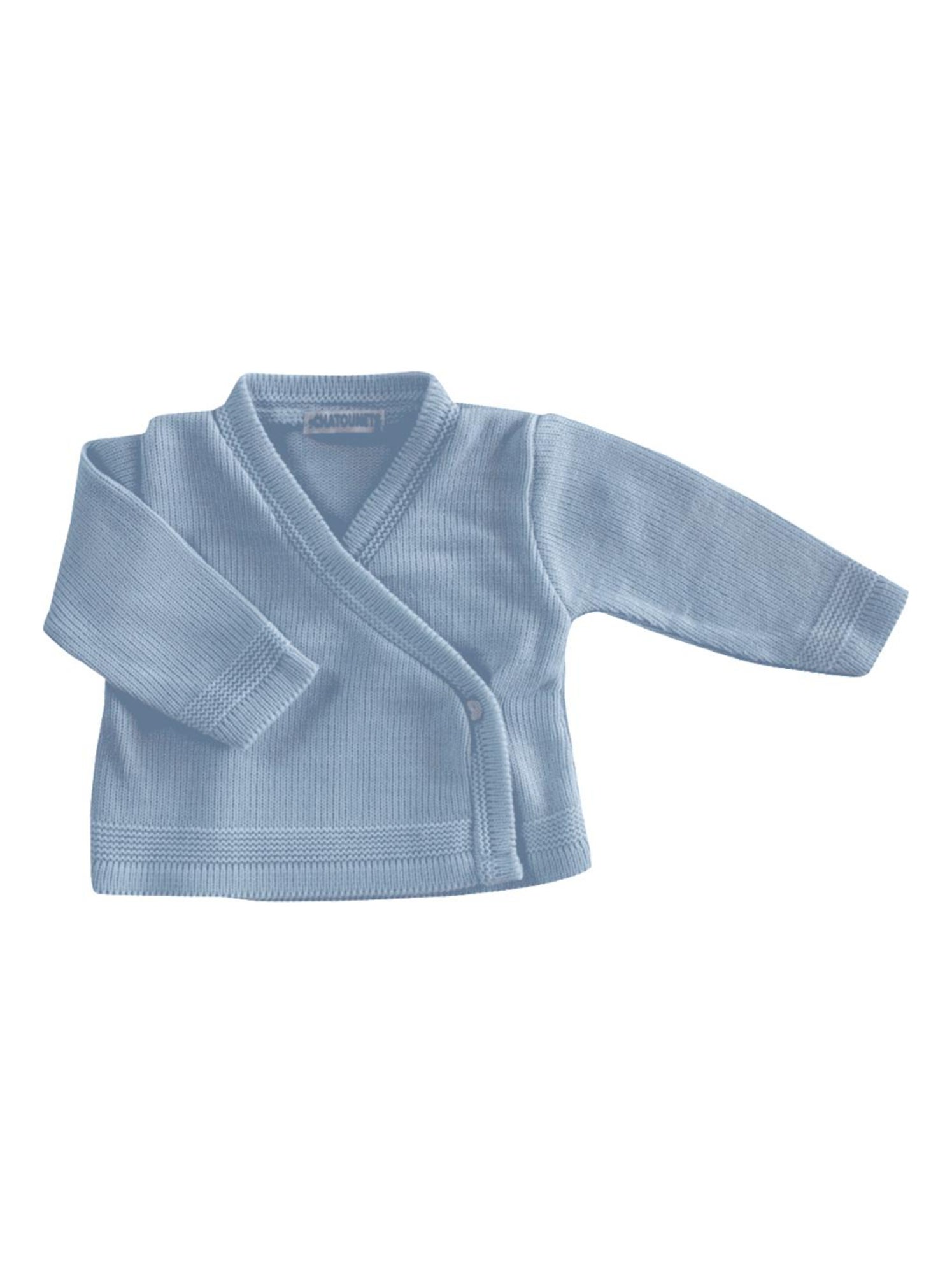 Brassière Tricot LES CHATOUNETS - Bleu ciel
