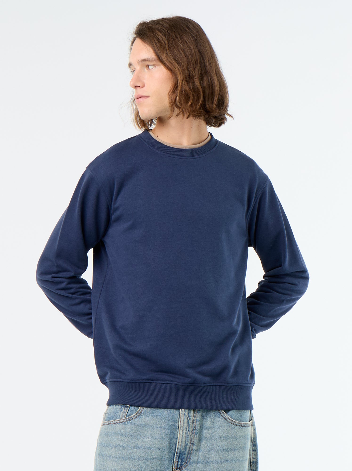 Sweat uni en French Terry - Noir (FUL22_5)