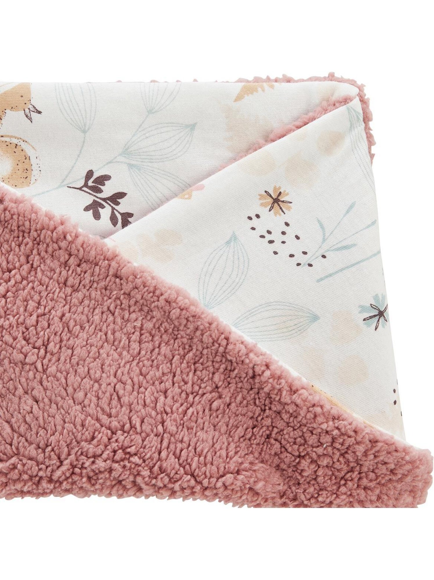 Cache cou enfant en sherpa bloom - Rose