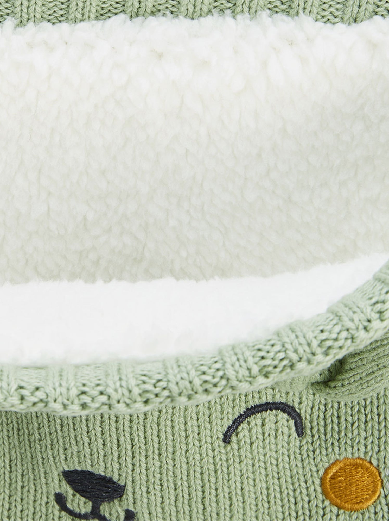Cache cou enfant en tricot boavista - Kaki