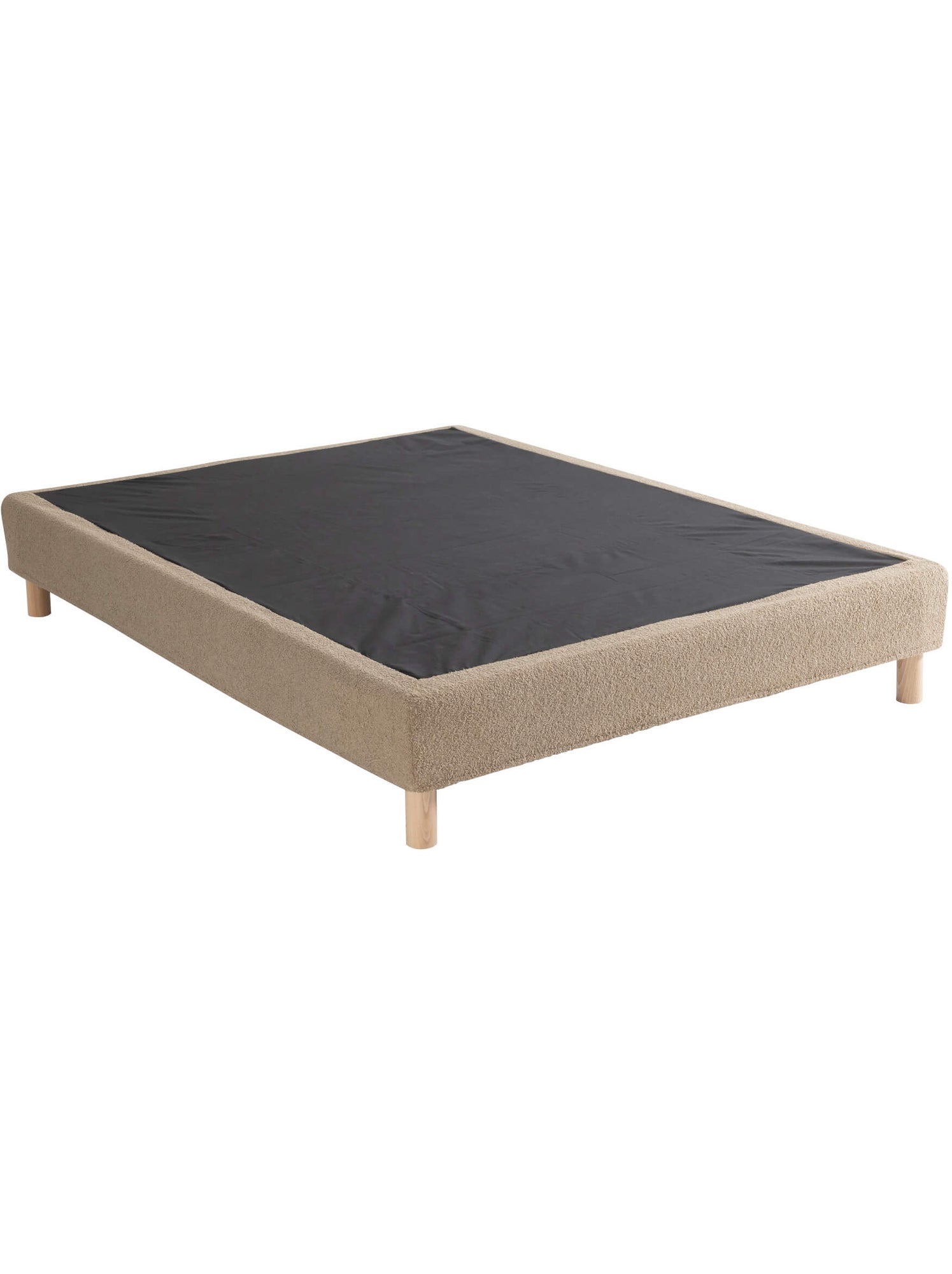 Cache-sommier bouclette - Beige