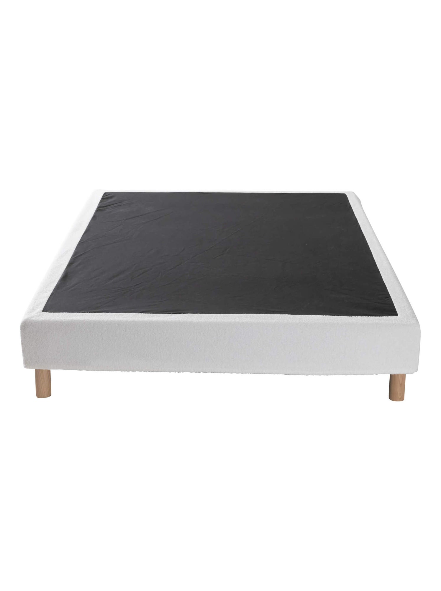Cache-sommier bouclette - Blanc