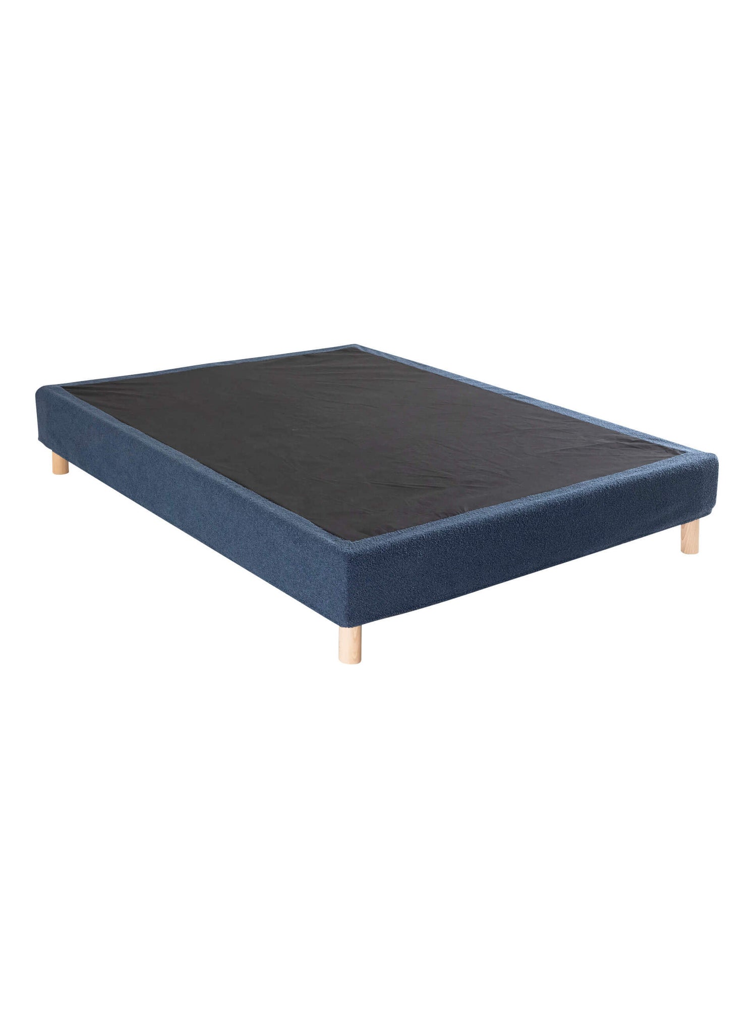 Cache-sommier bouclette - Bleu marine