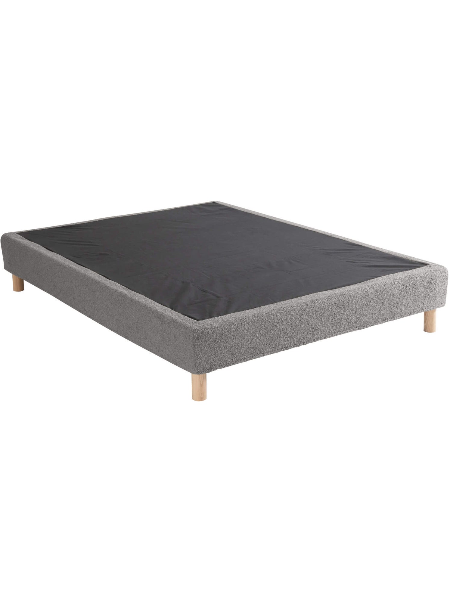 Cache-sommier bouclette - Gris foncé