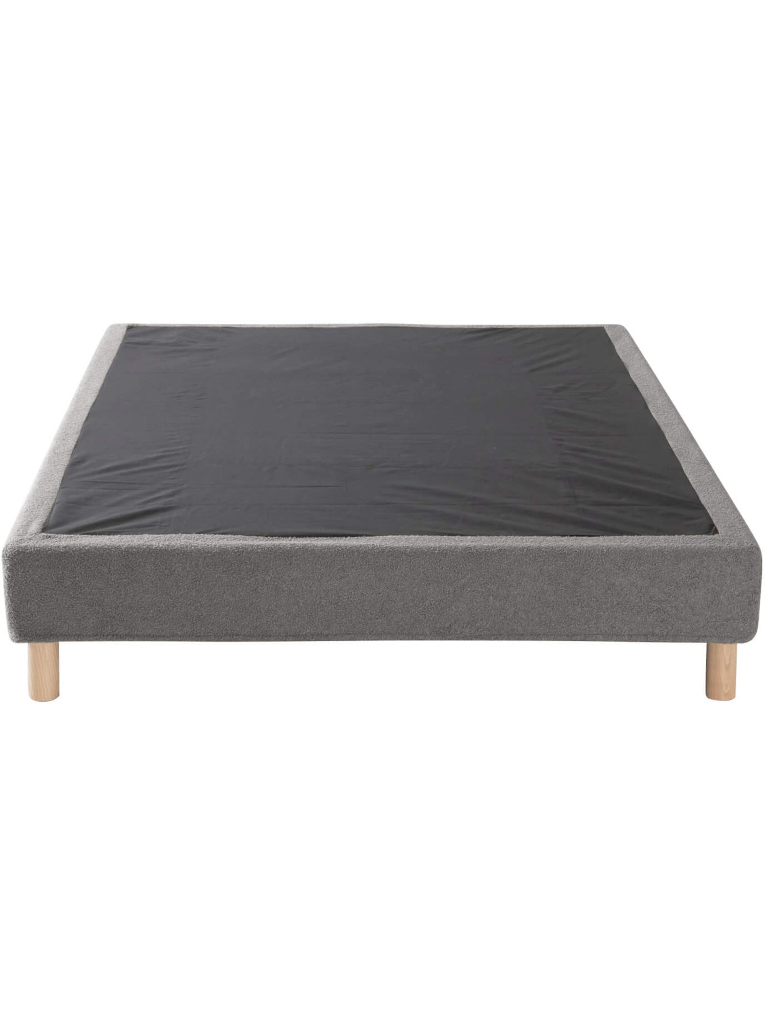 Cache-sommier bouclette - Gris foncé