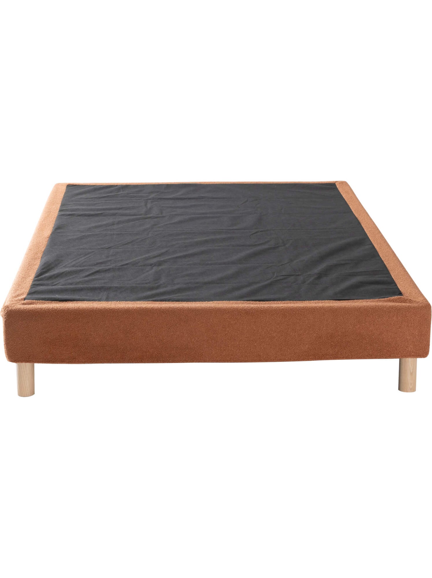 Cache-sommier bouclette - Terracotta
