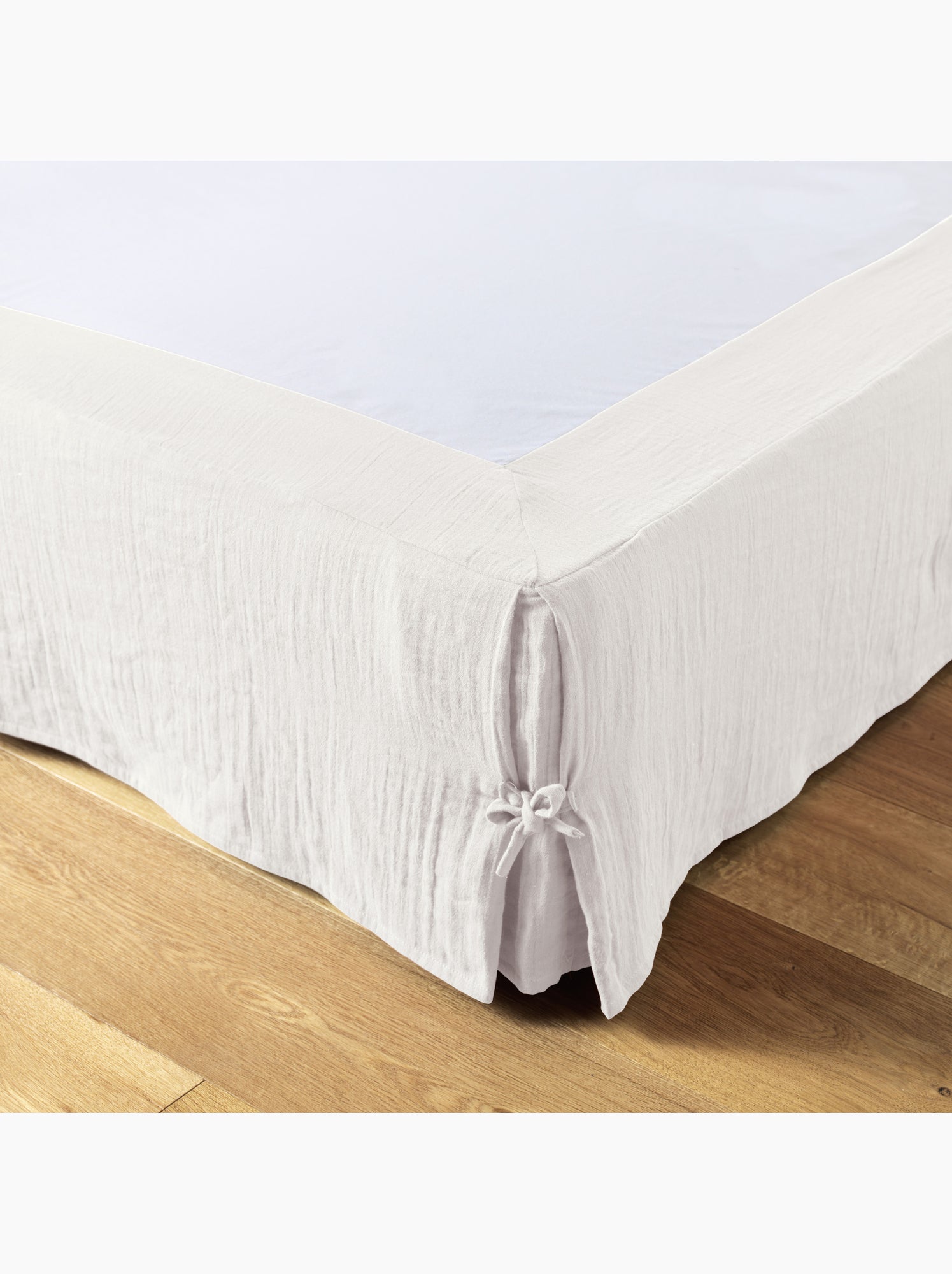 Cache-sommier – double gaze de coton 125 g/m² – gaïa - Blanc