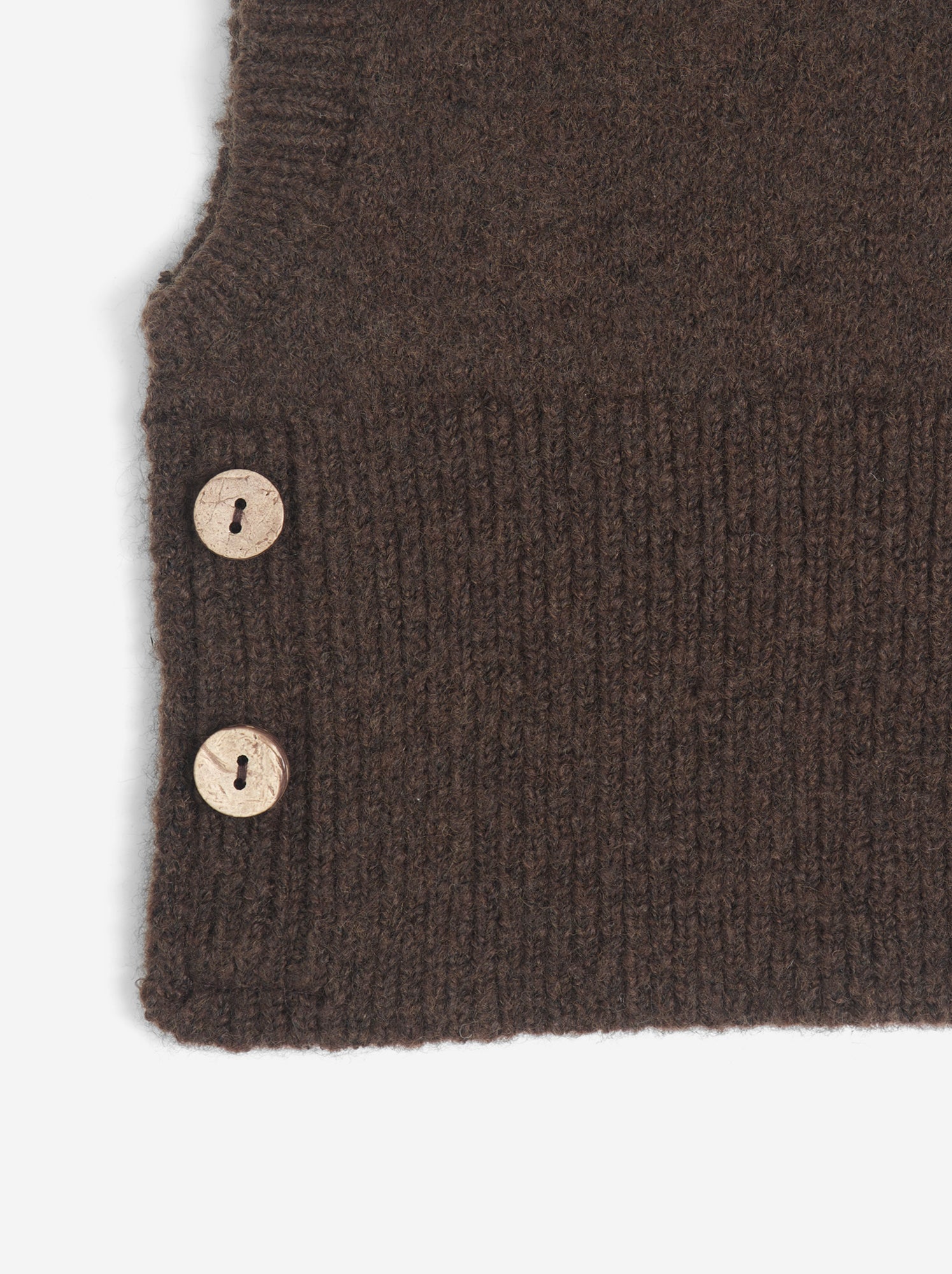 Cagoule avec col et boutons - Marron