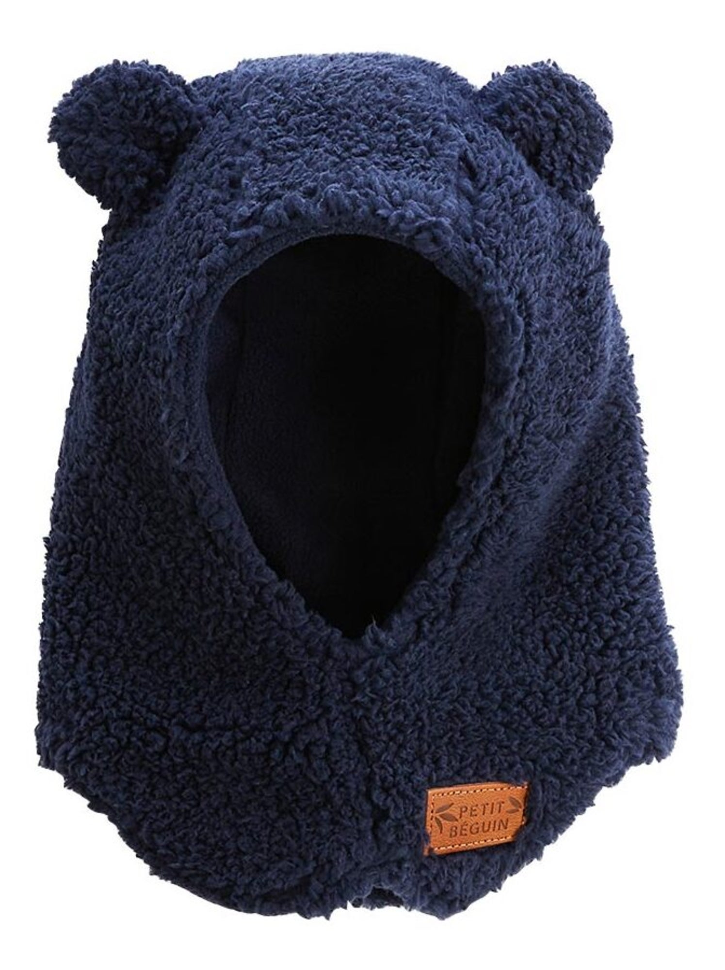 Cagoule bébé en sherpa anouk - Bleu