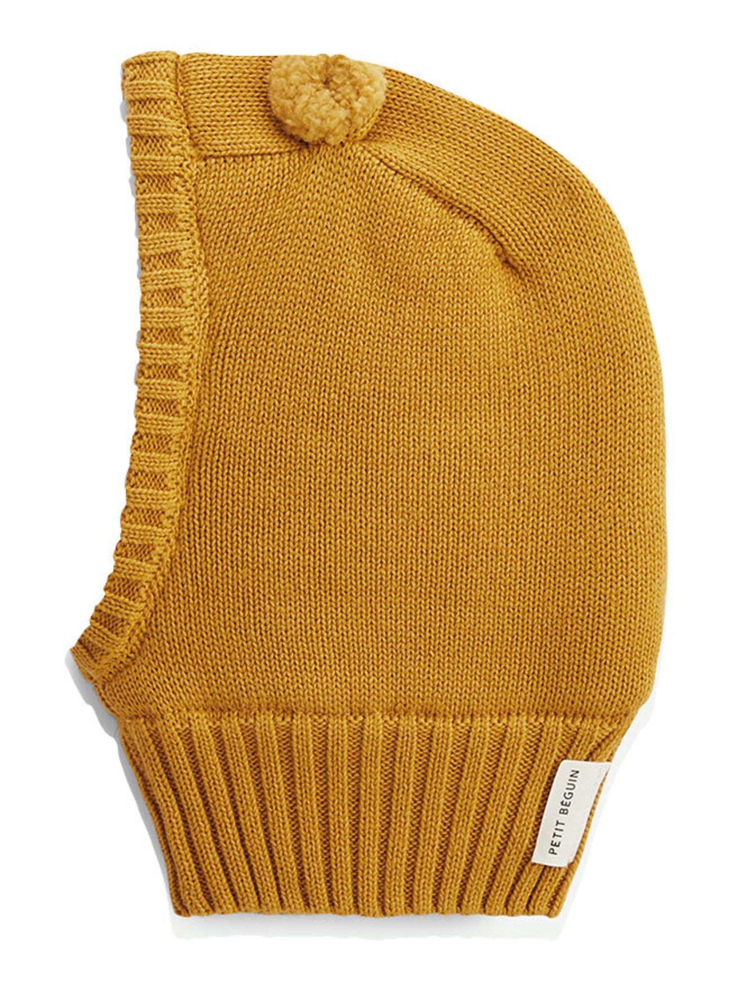 Cagoule bébé en tricot charly - Camel