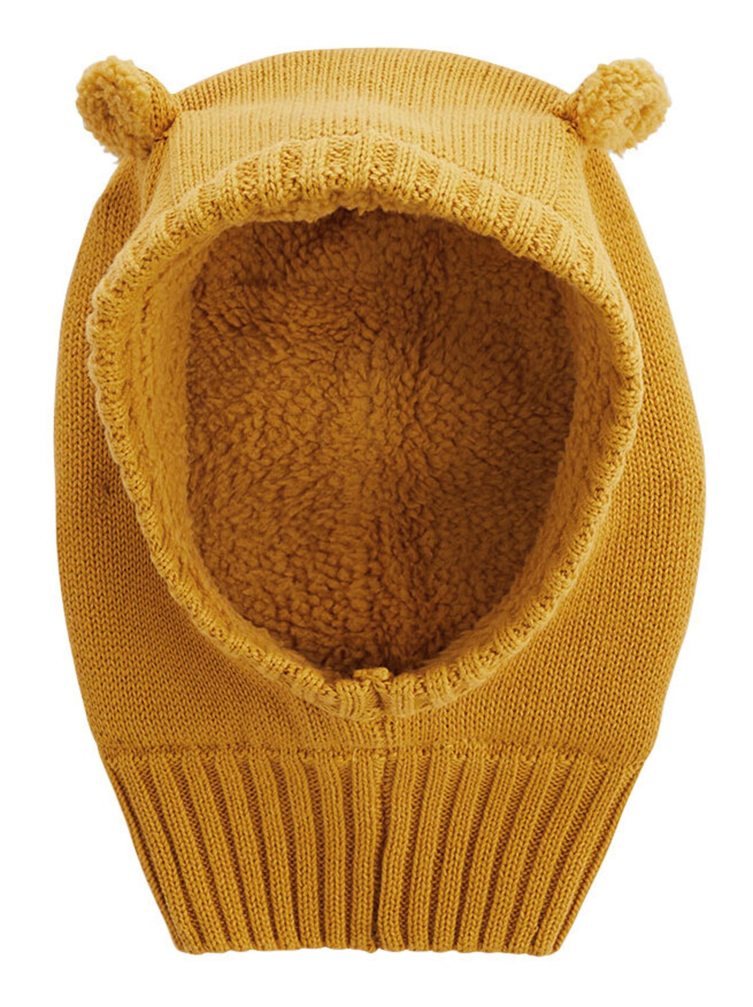Cagoule bébé en tricot charly - Camel